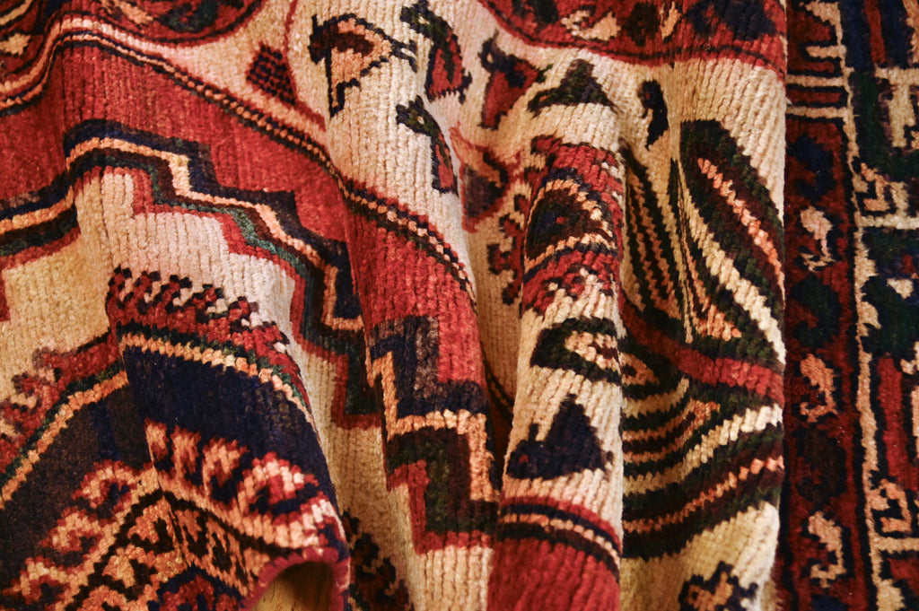 Persian Tribal Rug Segment | 4'3" x 2'2" | c. Mid-20th Century