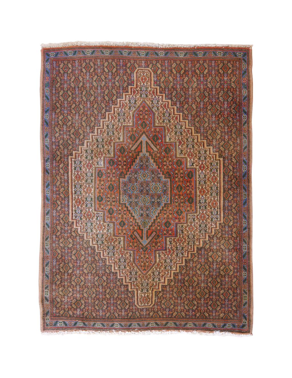 Qashqai/Khamseh Tribal Medallion Rug | 3'4" × 2'7" | c. 1920–40