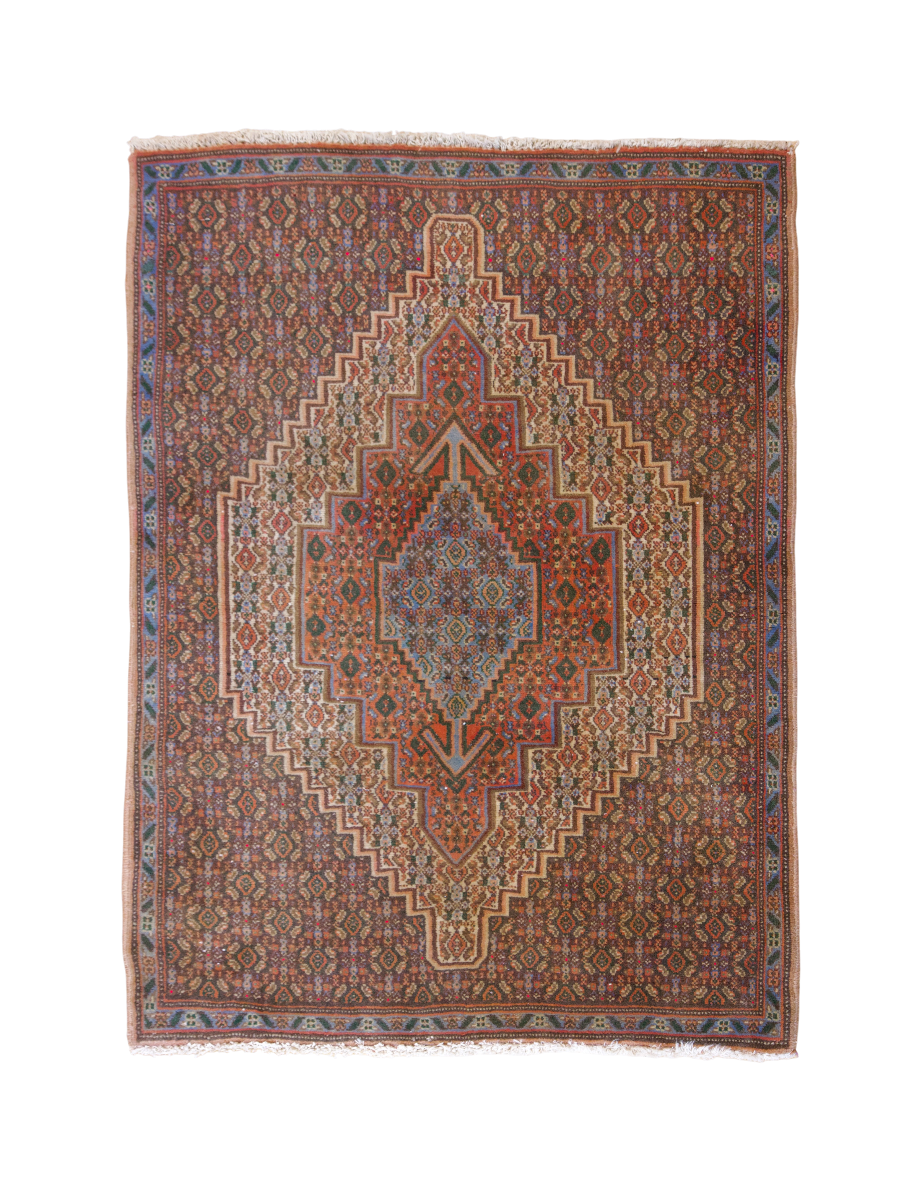 Qashqai/Khamseh Tribal Medallion Rug | 3'4" × 2'7" | c. 1920–40