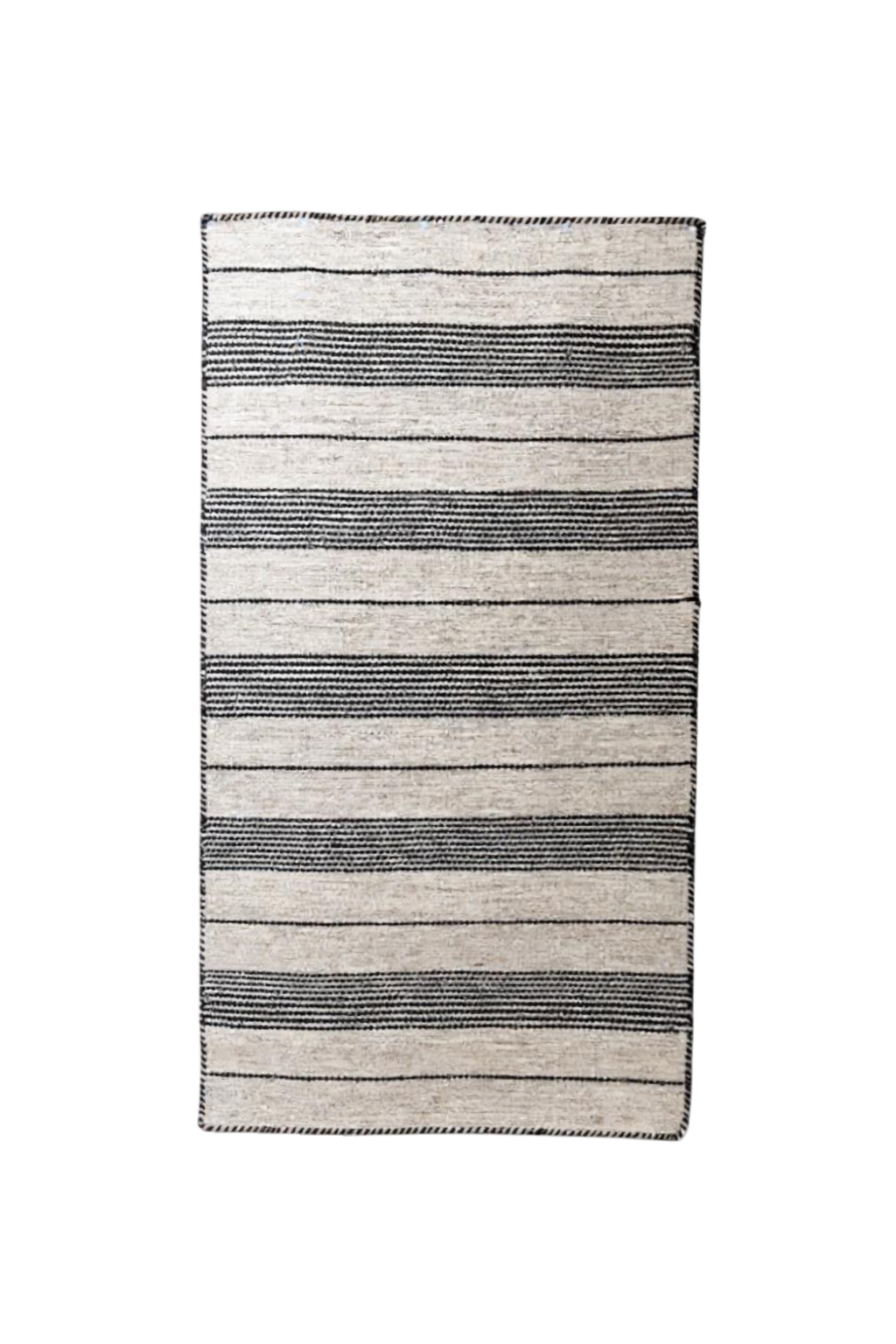 Modern Minimalist Striped Flatweave | 2'4" x 4'7" | Contemporary
