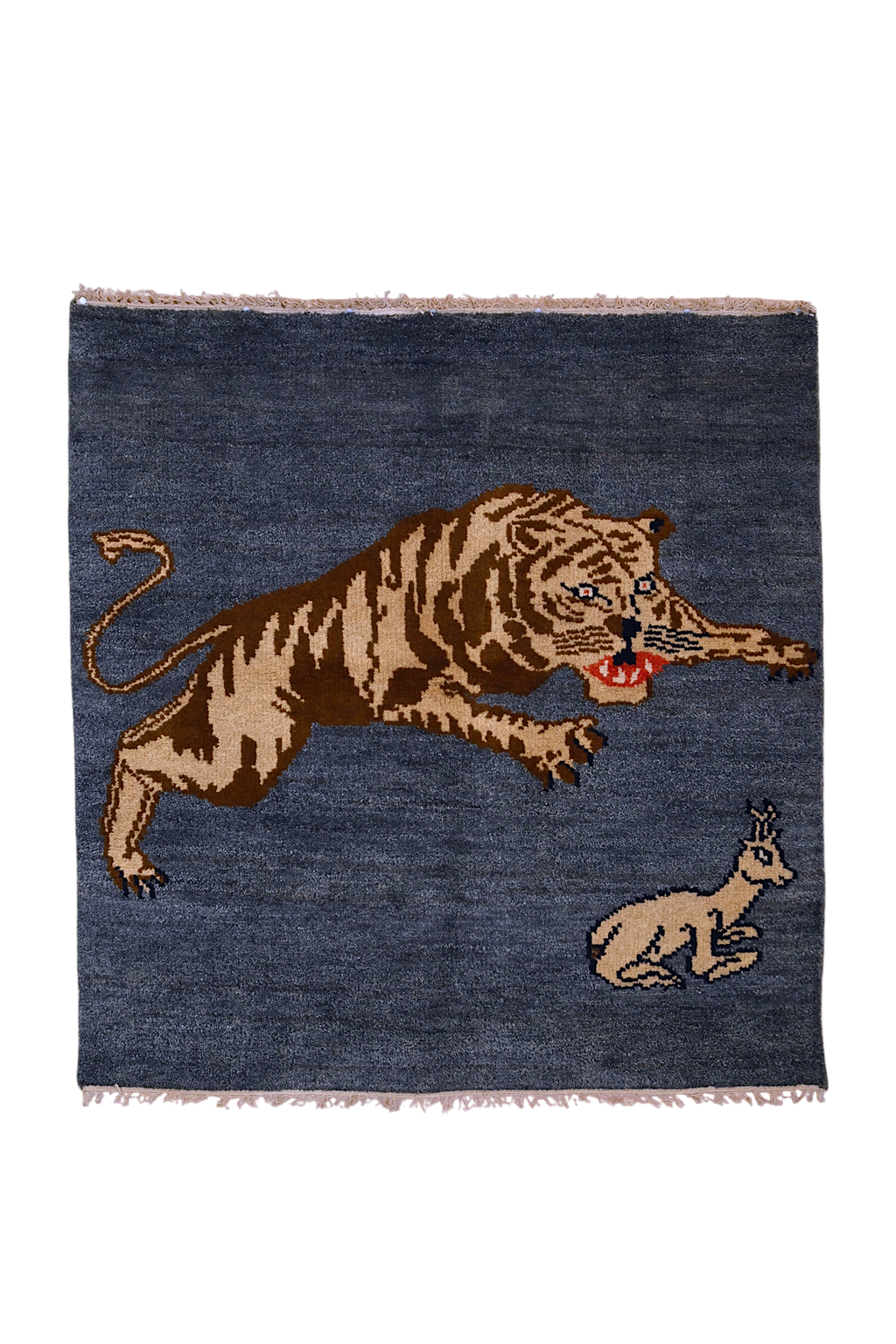 Zeki Müren Pictorial Rug | 3'11" x 4' | c. 1950s