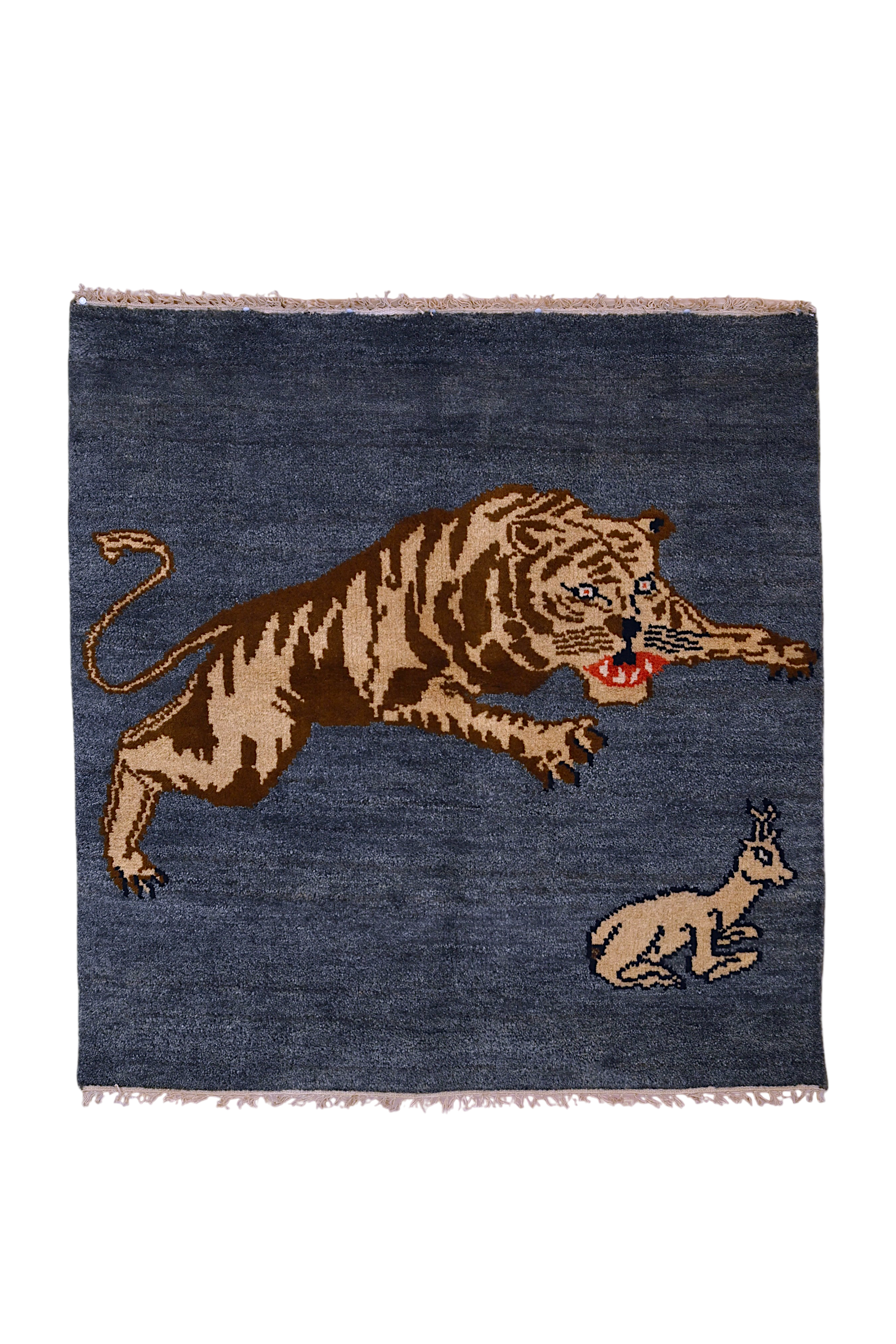 Zeki Müren Pictorial Rug | 3'11" x 4' | c. 1950s