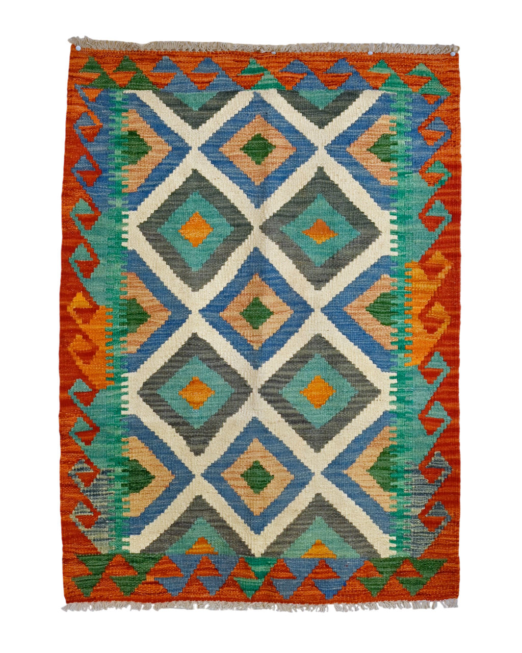 Vintage Flatweave Kilim | 3'10" x 2'9" | c. 1960s–1970s
