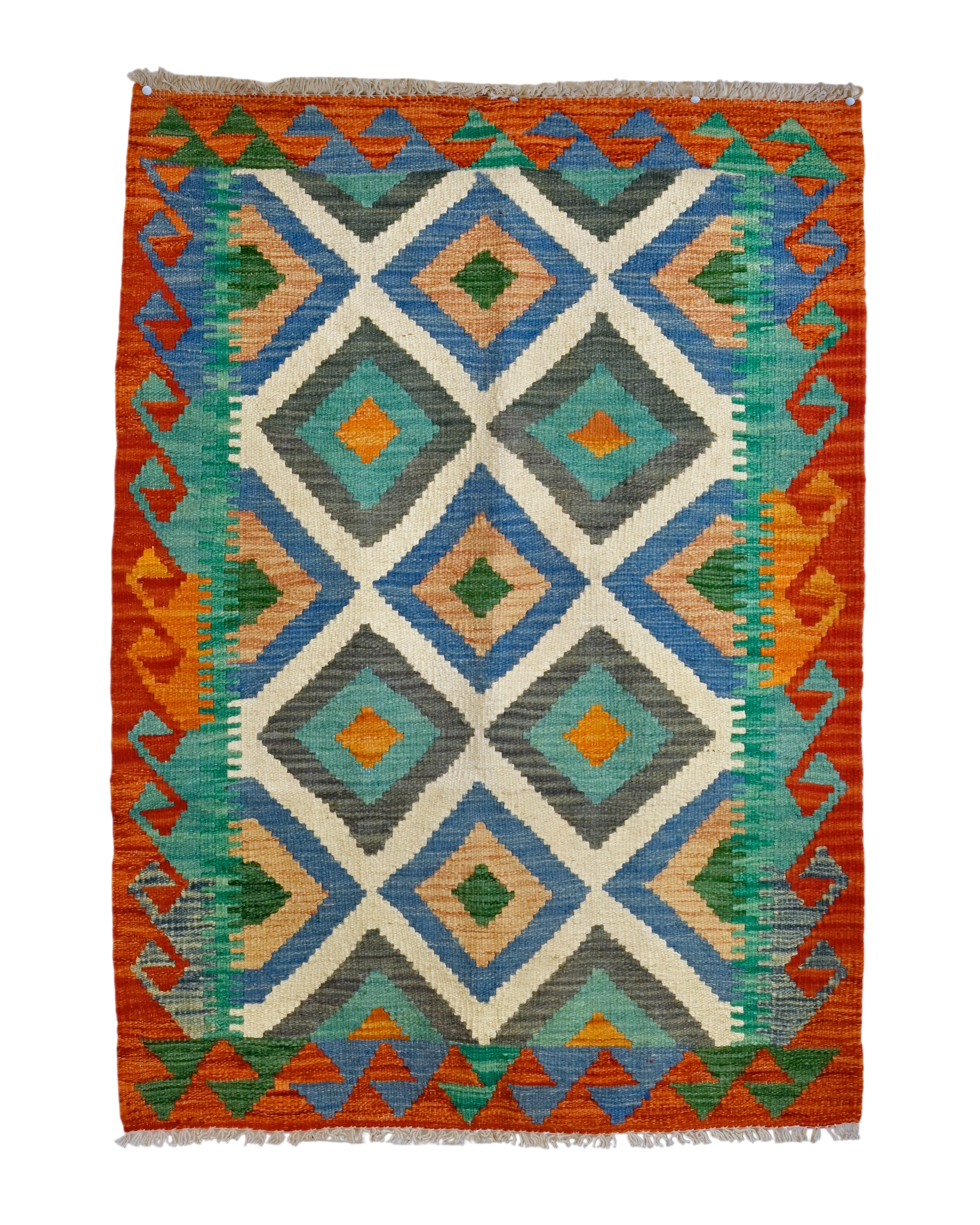 Vintage Flatweave Kilim | 3'10" x 2'9" | c. 1960s–1970s