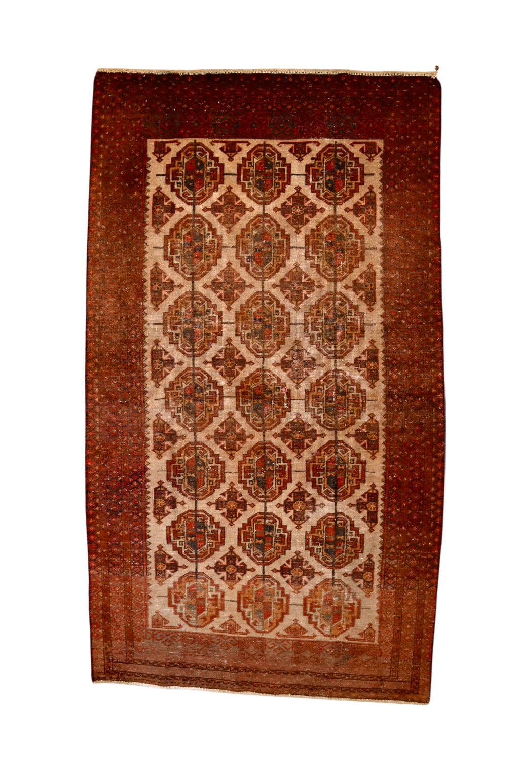 Turkmen Tekke Gul Rug | 3′8″ × 6′5″ | c. 1910s–1930s