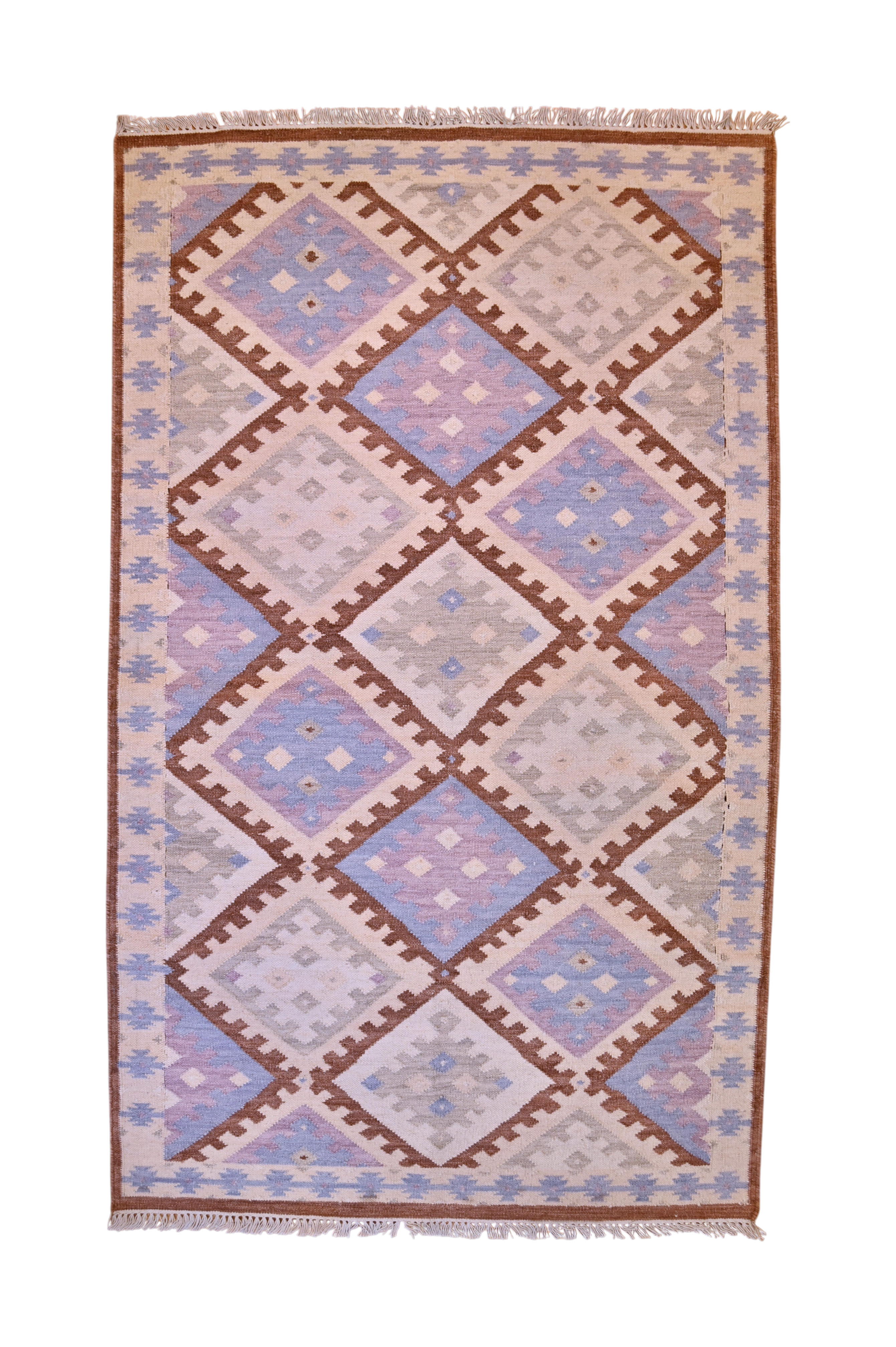 Turkish Pastel Kilim | 4′3″ × 7′0″ | c. 1950s–60s