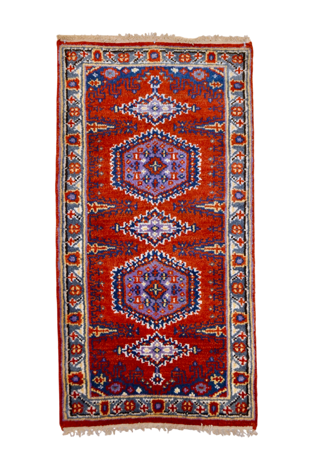 Persian Tribal Rug with Medallion Motif | 2' x 4' | c. 1960s