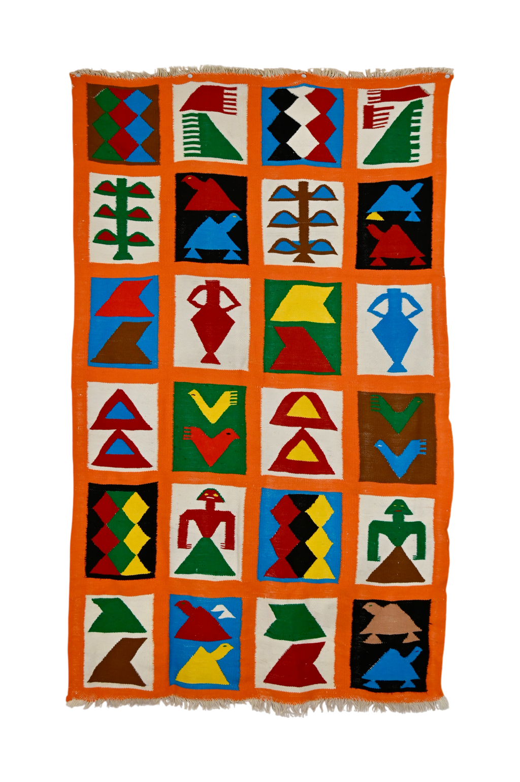 Ewe Pictorial Kente Weaving | 2'5" x 4'3" | c. 1970–1990