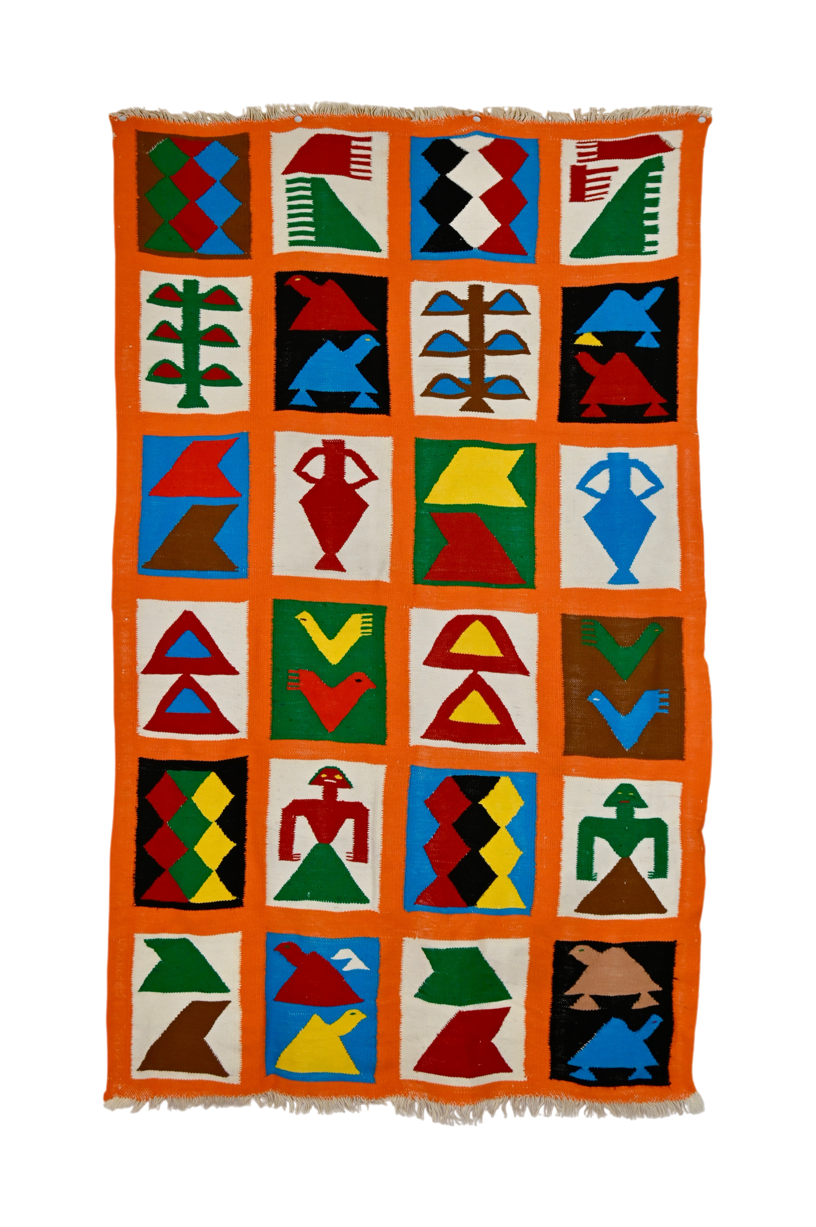 Ewe Pictorial Kente Weaving | 2'5" x 4'3" | c. 1970–1990
