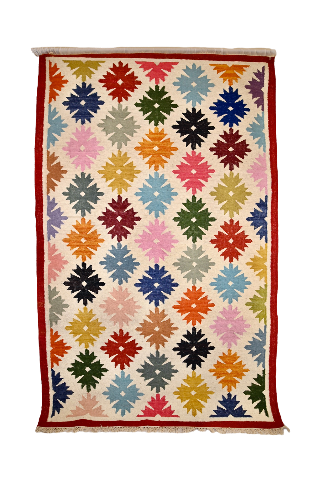 Rainbow Starburst Kilim | 5' x 8'1" | c. 1960–1970