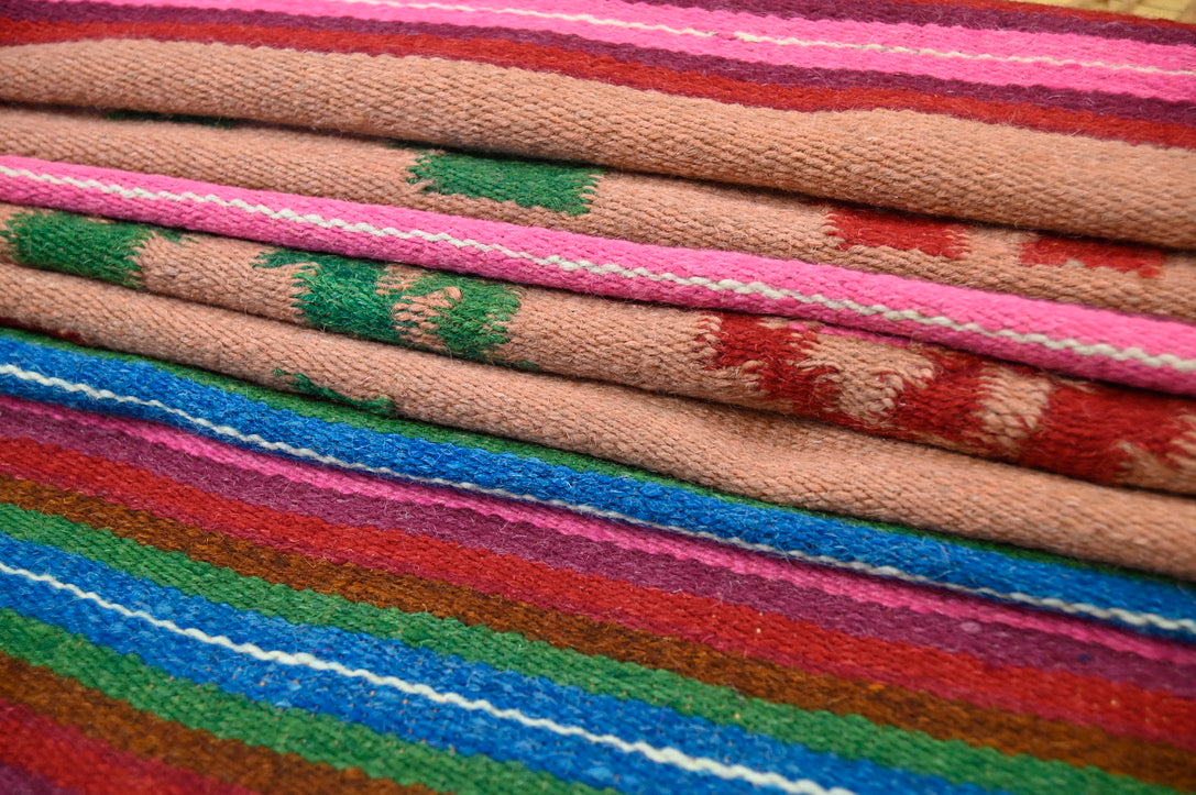 Vintage Mexican Zapotec Flower Kilim Runner | 2'6" x 7'6" | c. 1970s