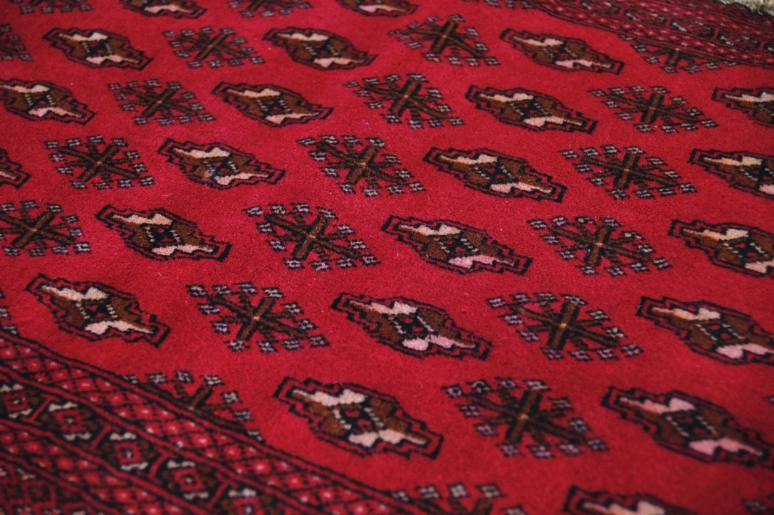 Bokhara – Turkaman Persian Rug | 1'11" × 3'11" | c. 1970s