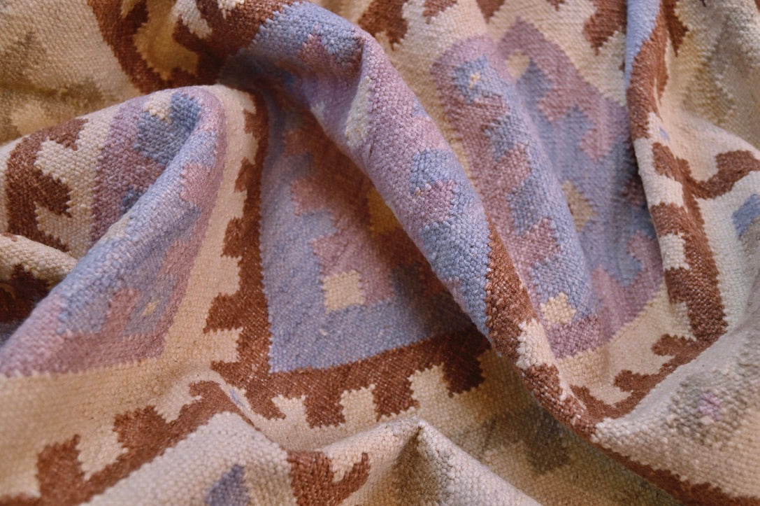 Turkish Pastel Kilim | 4′3″ × 7′0″ | c. 1950s–60s