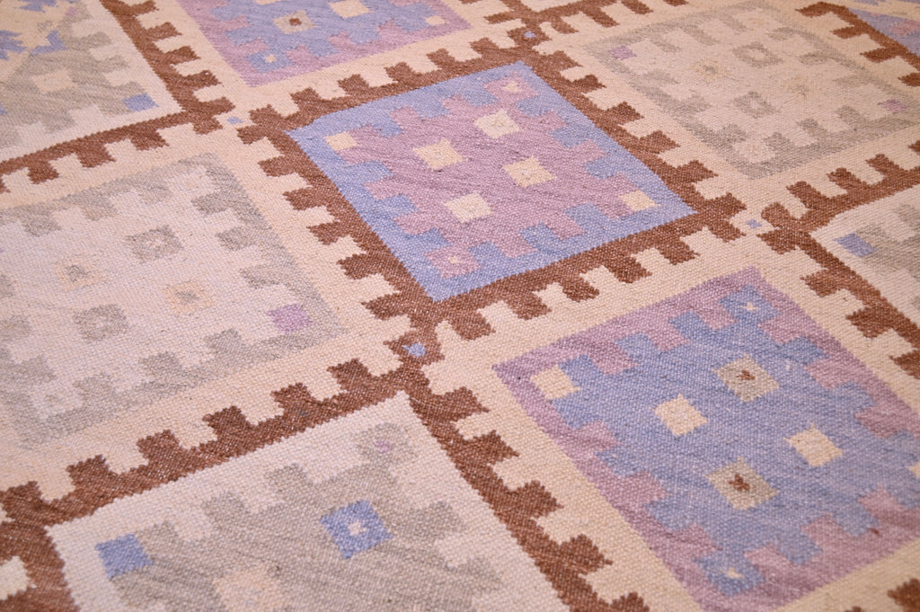 Turkish Pastel Kilim | 4′3″ × 7′0″ | c. 1950s–60s