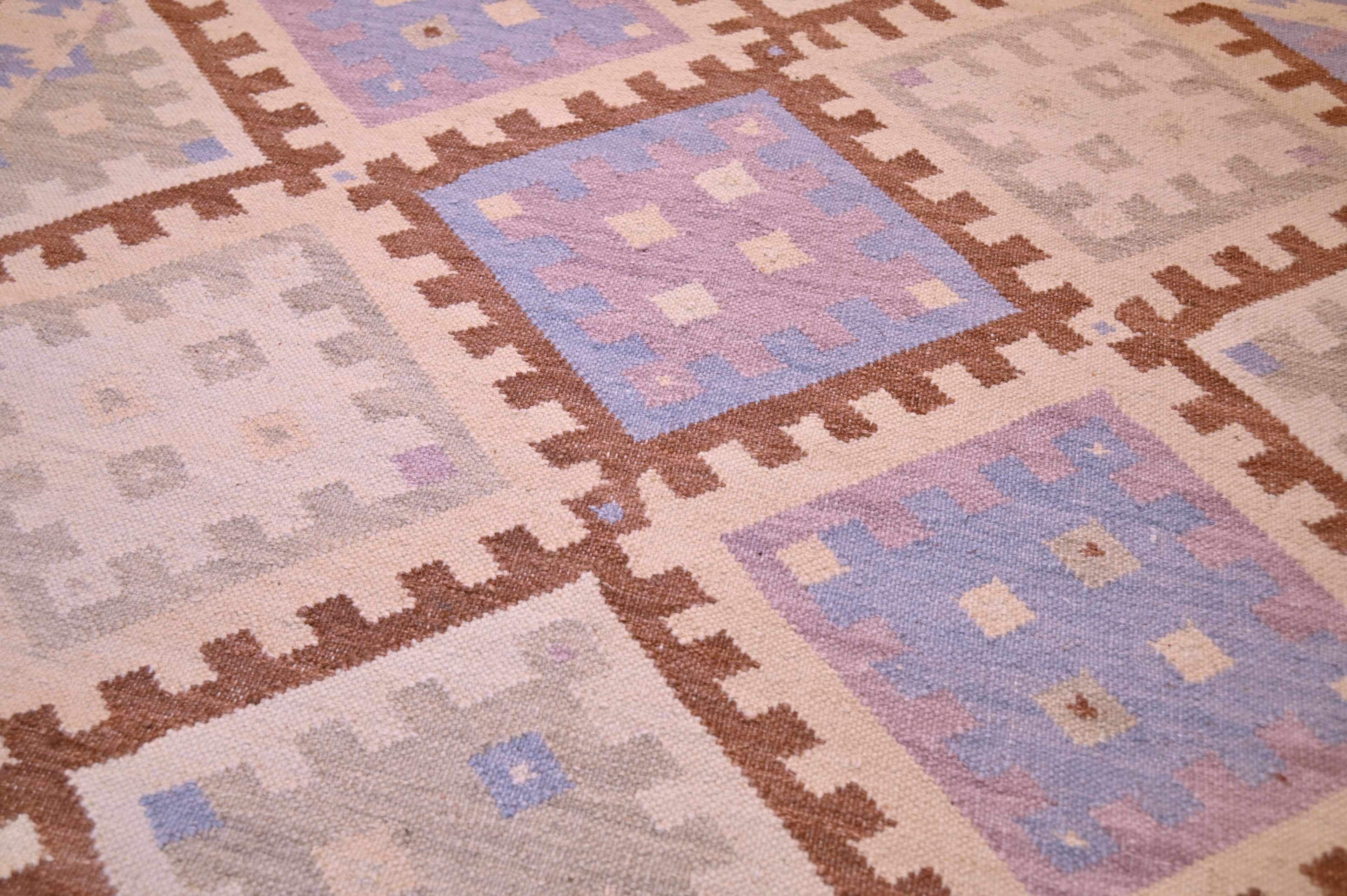 Turkish Pastel Kilim | 4′3″ × 7′0″ | c. 1950s–60s