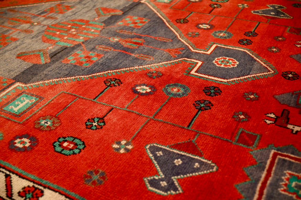 Pictorial Tribal Persian Rug | 4'7" x 9'5" | c. 1960s–1970s