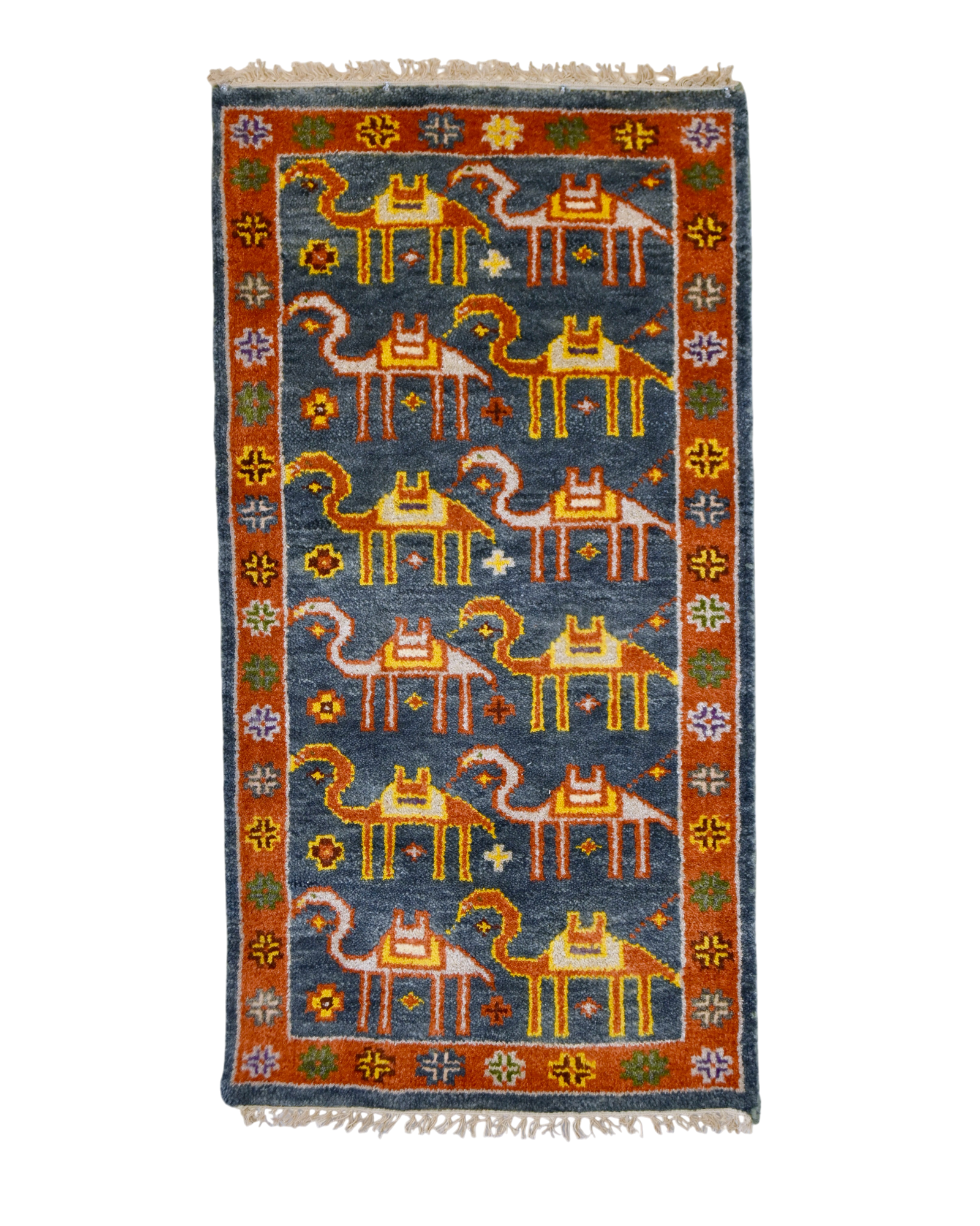 Camel Caravan Tribal Rug | 2'2" x 4' | c. 1980s