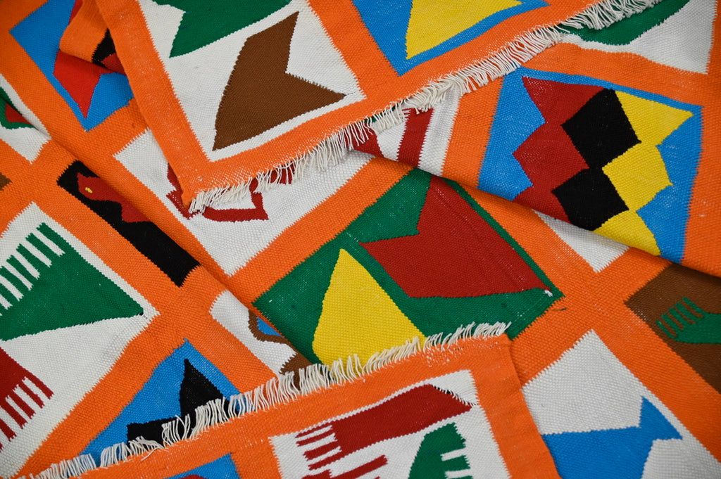 Ewe Pictorial Kente Weaving | 2'5" x 4'3" | c. 1970–1990