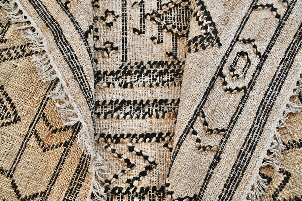 Primitive Tribal Jute Flatweave | 3'5" x 6'7" | c. 1950s–1970s