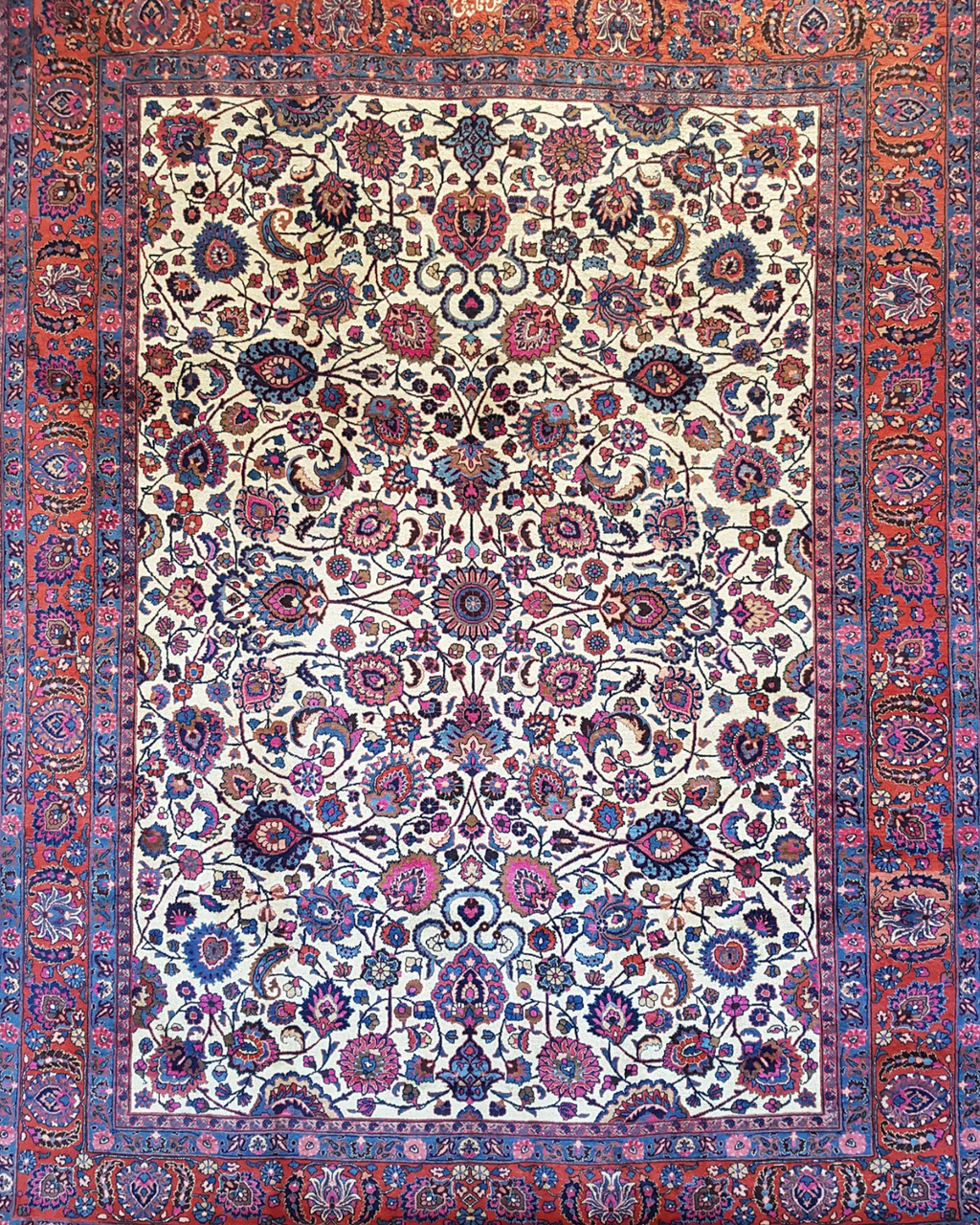 Antique Persian Mashad Rug | 7'10" x 11'2" | c. 1940s