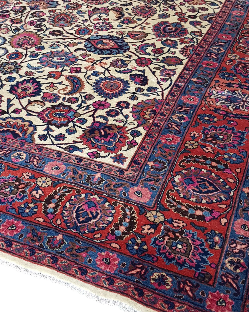 Antique Persian Mashad Rug | 7'10" x 11'2" | c. 1940s
