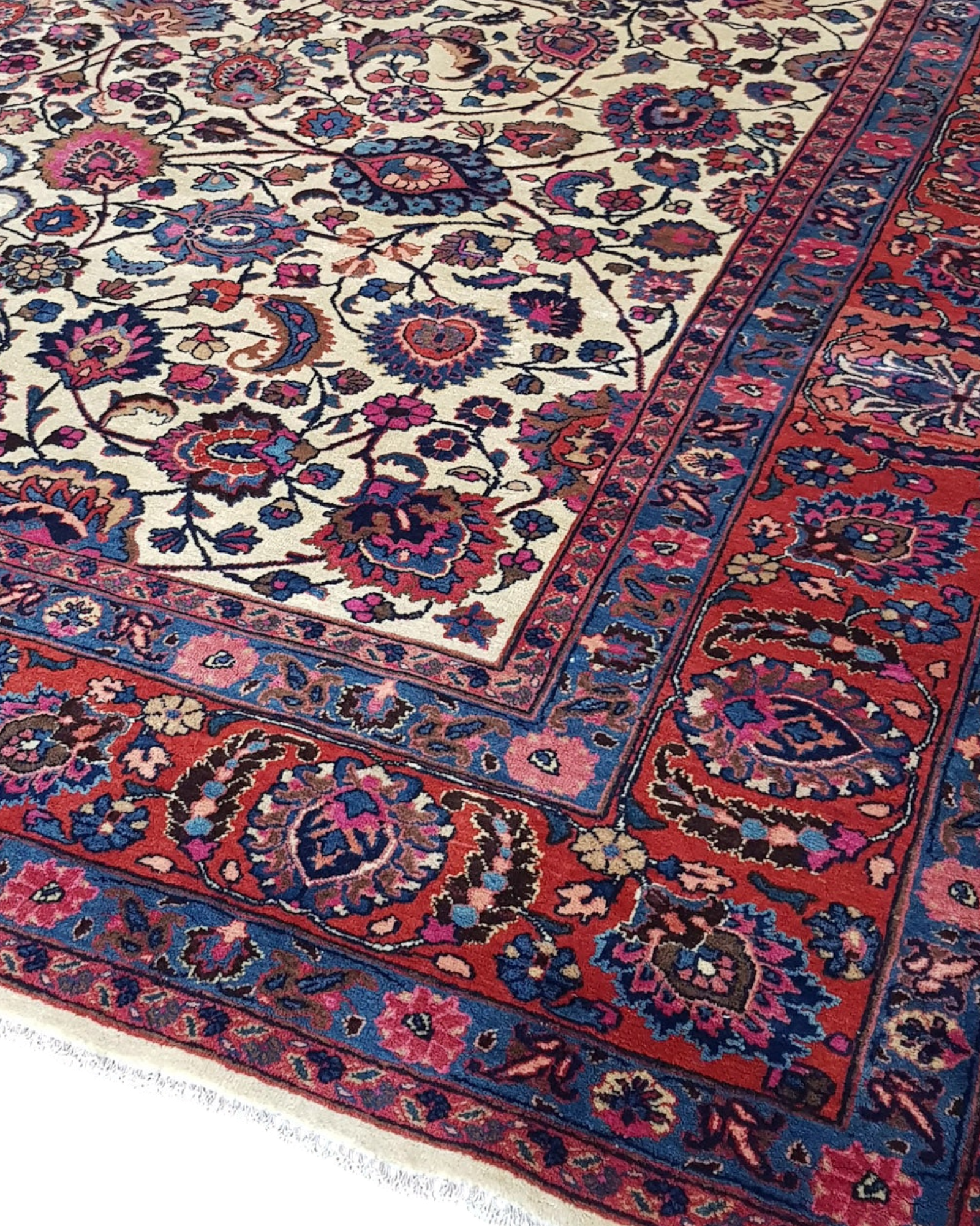 Antique Persian Mashad Rug | 7'10" x 11'2" | c. 1940s