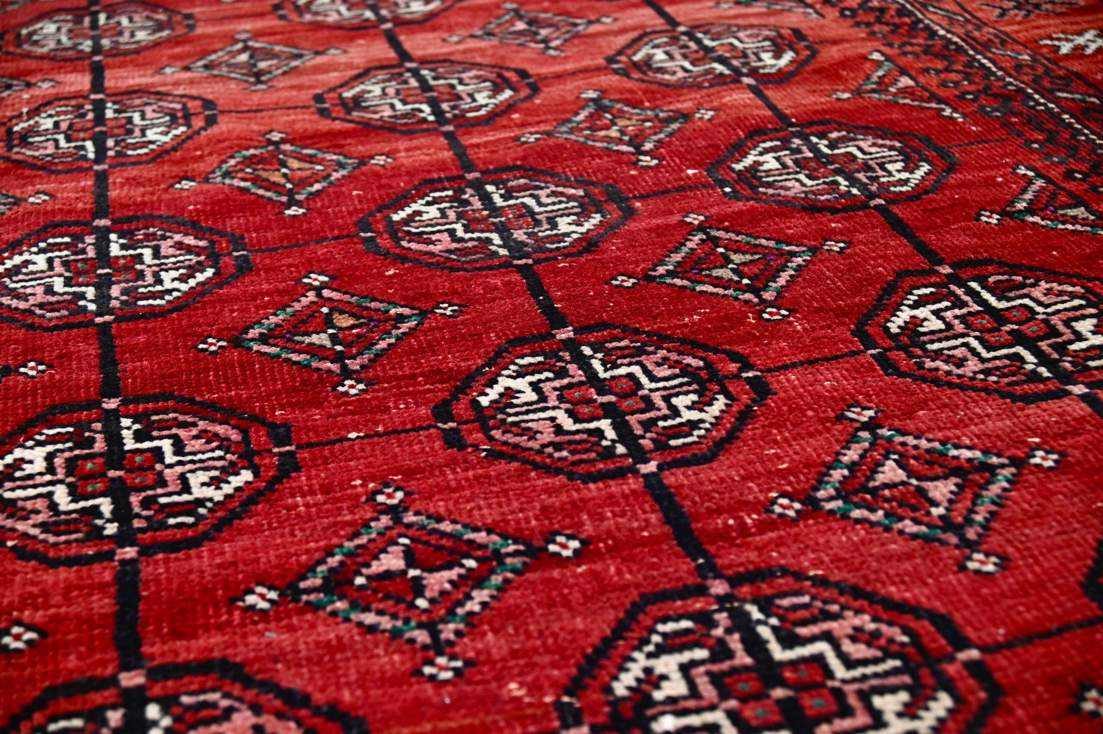 Turkmen Tekke Gul Rug | 3'4" x 4'6" | c. 1940s–50s