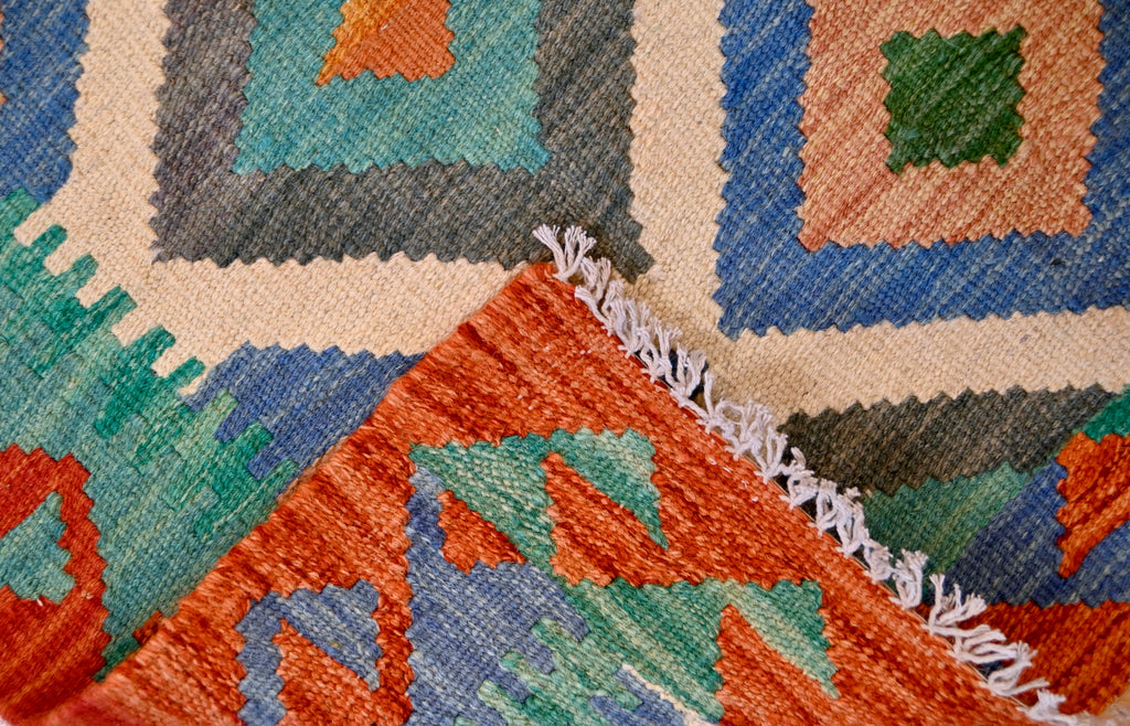 Vintage Flatweave Kilim | 3'10" x 2'9" | c. 1960s–1970s