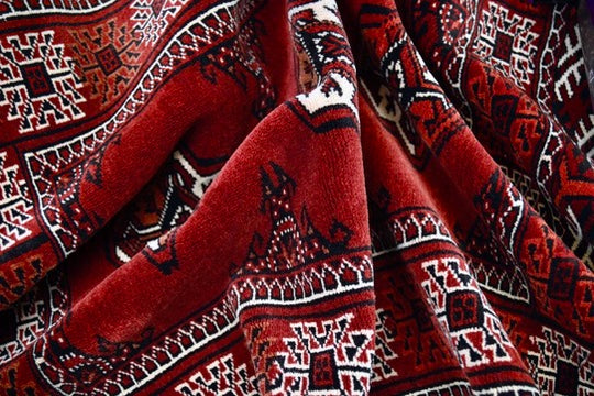 Turkmen Bokhara Rug | 2'2" x 2'10" | c. 1980s