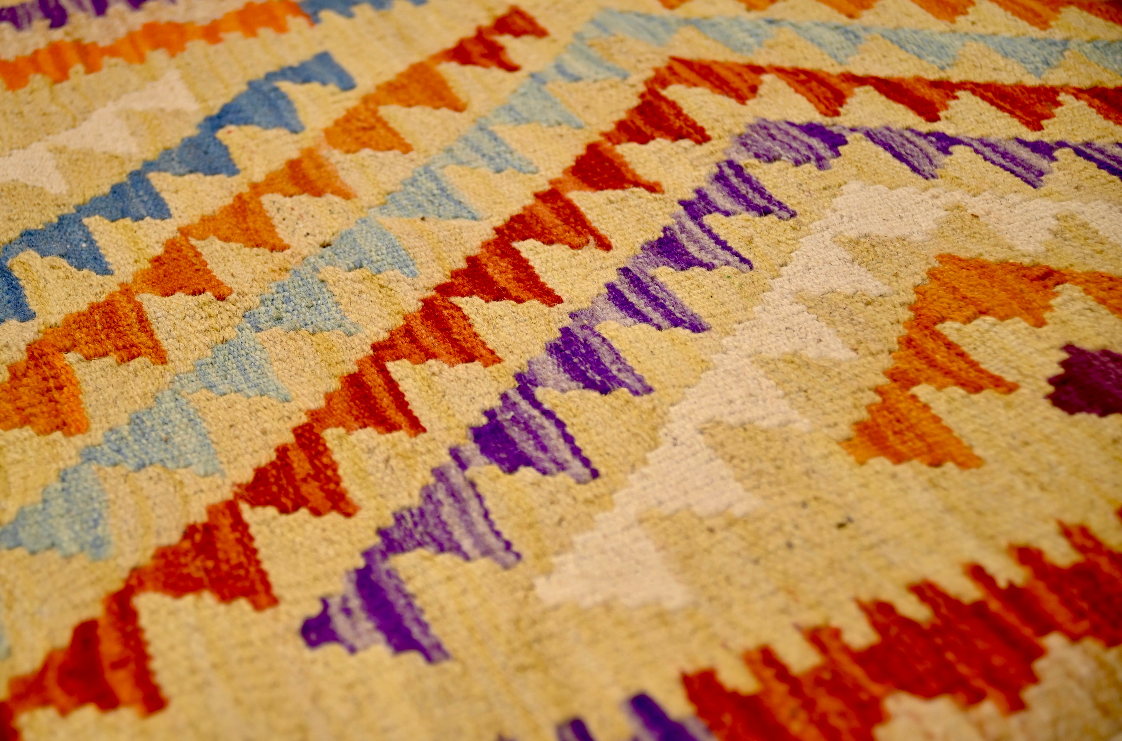 Maimana Kilim Rug | 3'11" × 2'8" | c. Mid-20th Century