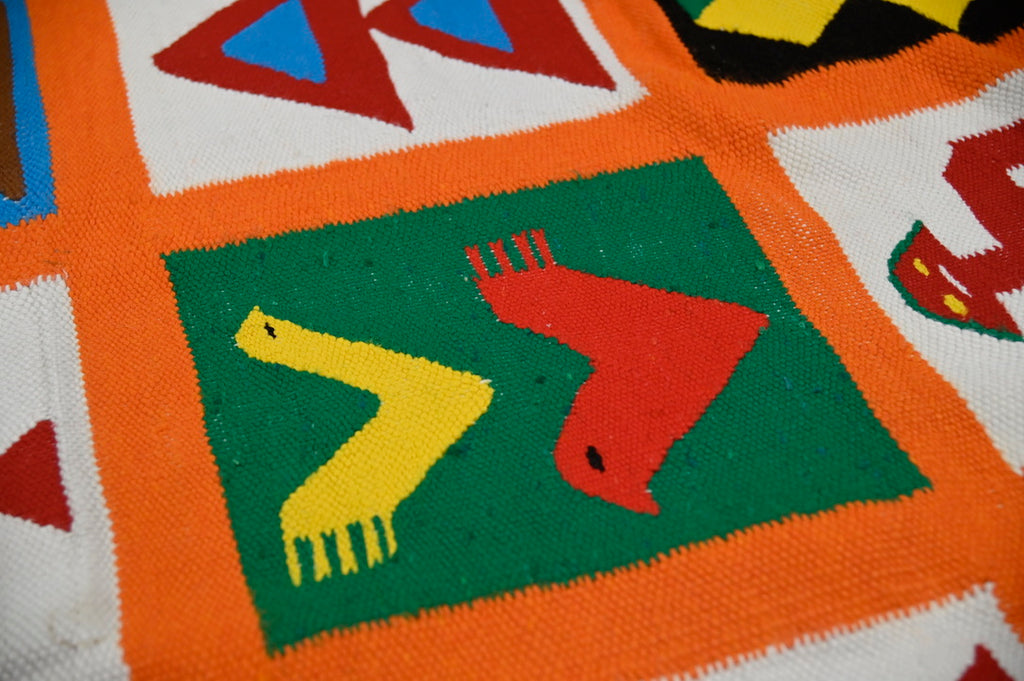 Ewe Pictorial Kente Weaving | 2'5" x 4'3" | c. 1970–1990