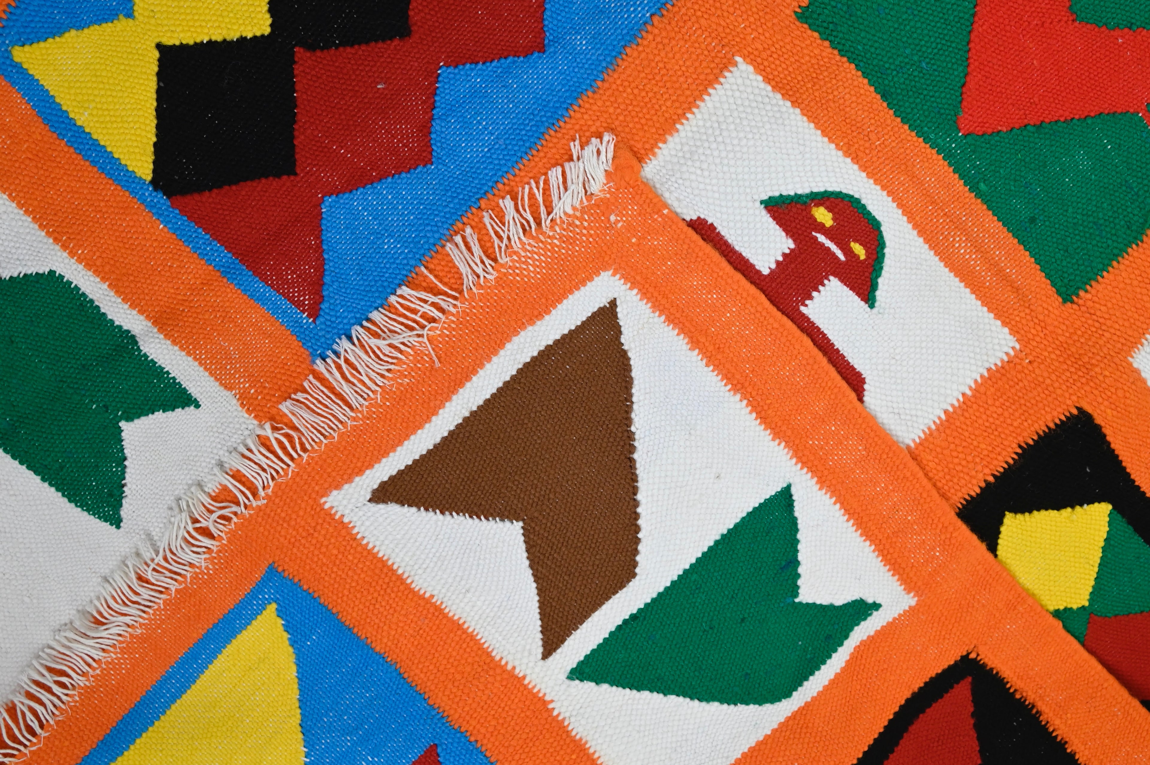 Ewe Pictorial Kente Weaving | 2'5" x 4'3" | c. 1970–1990