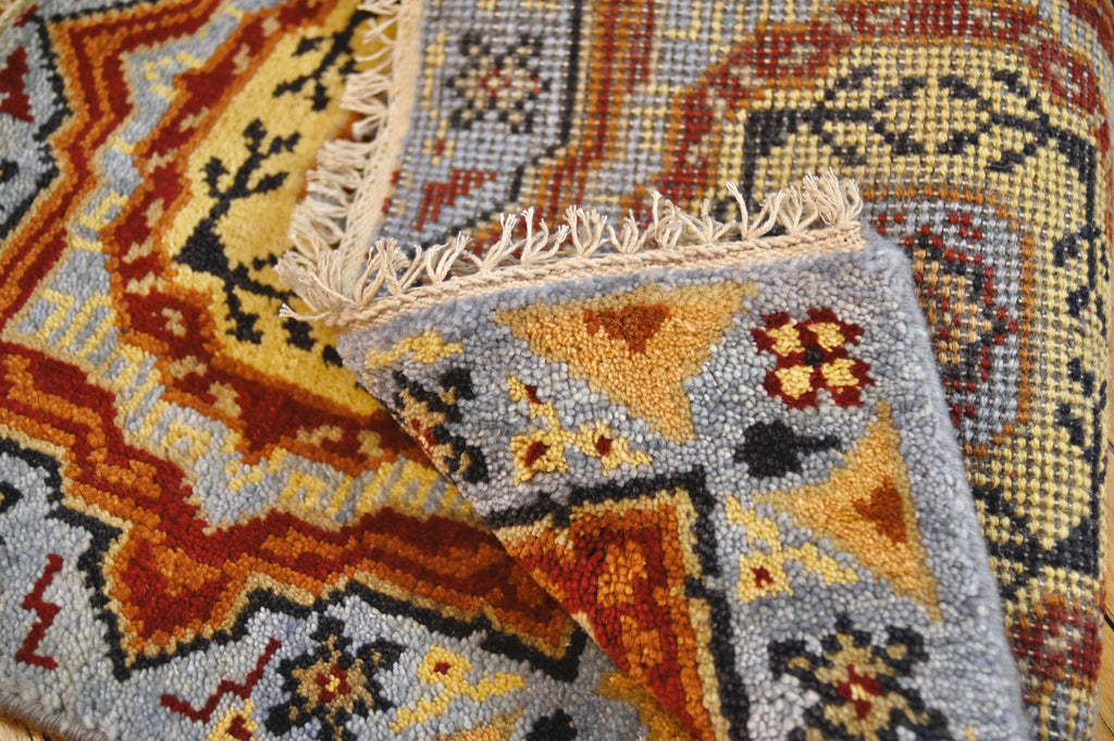 Double Medallion Anatolian Tribal Rug | 2'0" × 3'0" | c. 1970–80