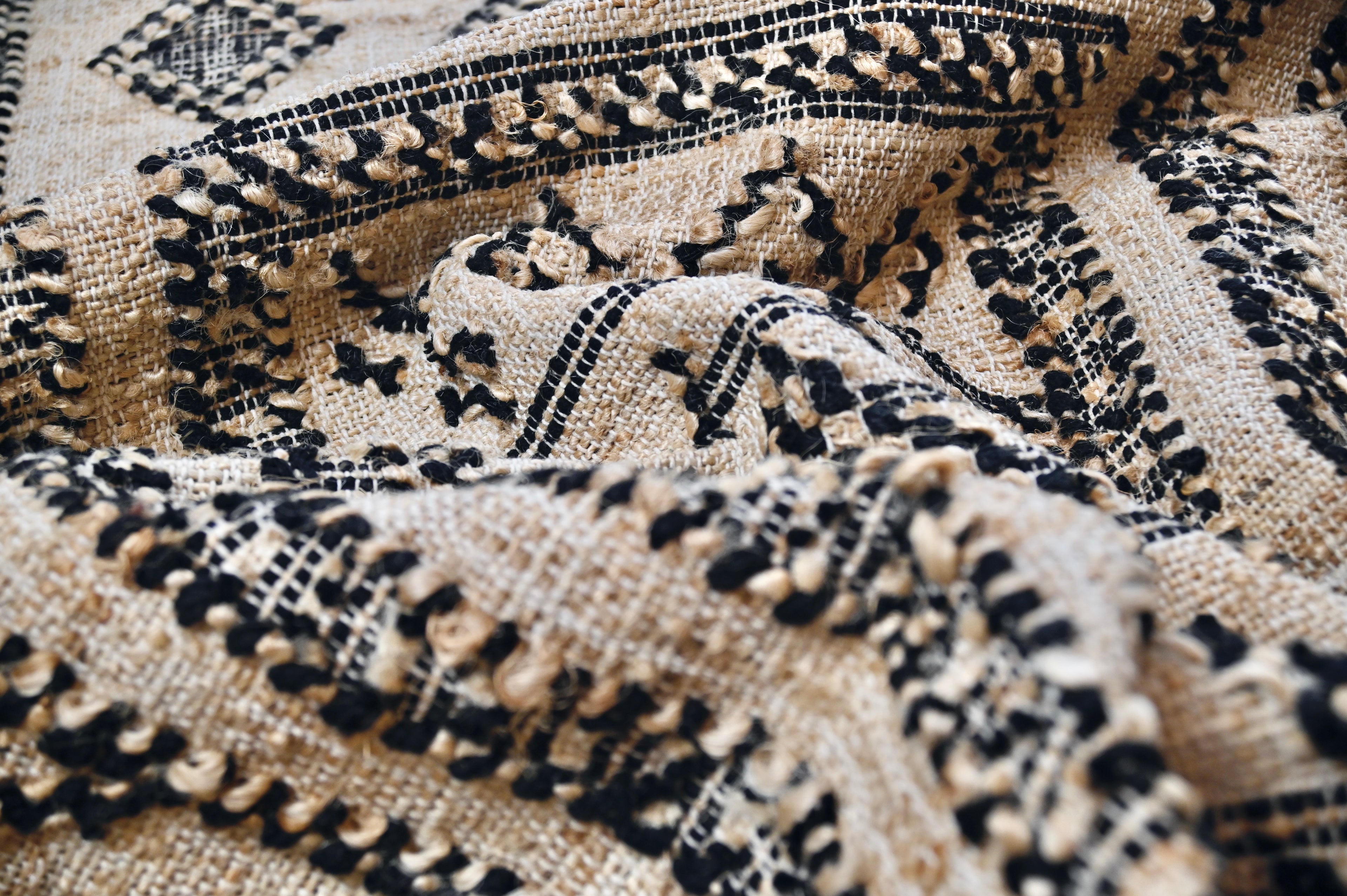 Primitive Tribal Jute Flatweave | 3'5" x 6'7" | c. 1950s–1970s