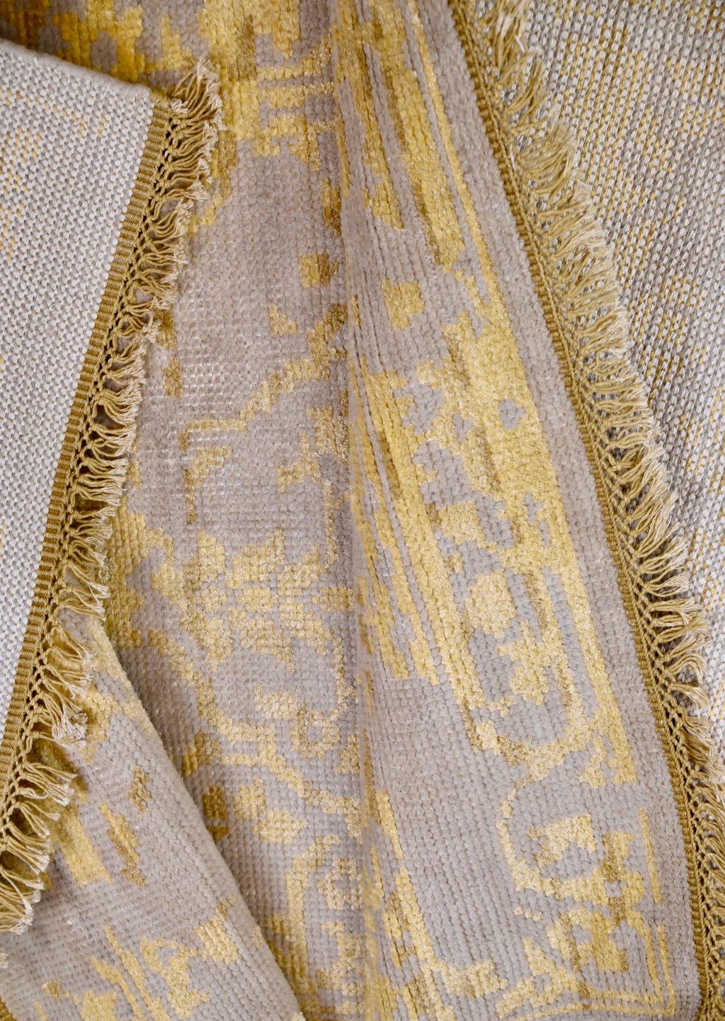 Luminous Wool & Silk Floral Rug | 3' x 5' | c. 2000s–2020s