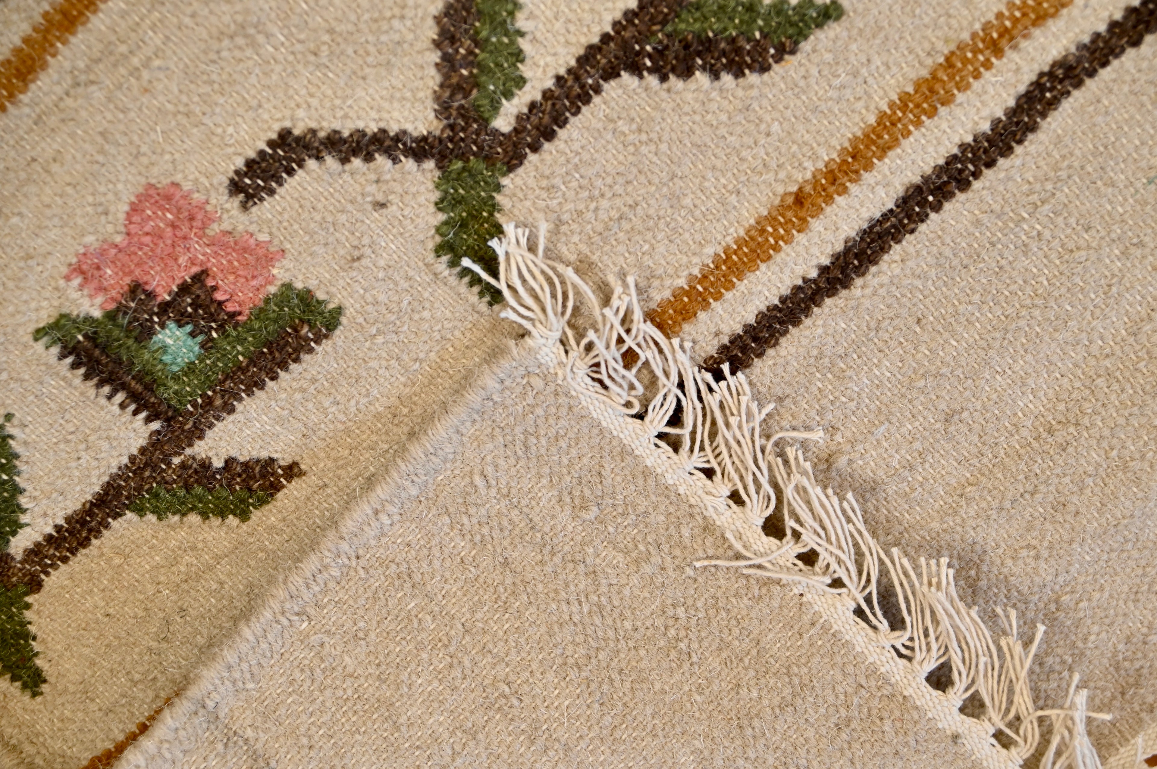 Floral Chain Kilim | 5'1" × 7'9" | c. 1960s–1970s