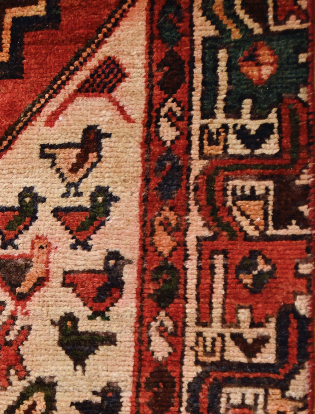 Persian Tribal Rug Segment | 4'3" x 2'2" | c. Mid-20th Century