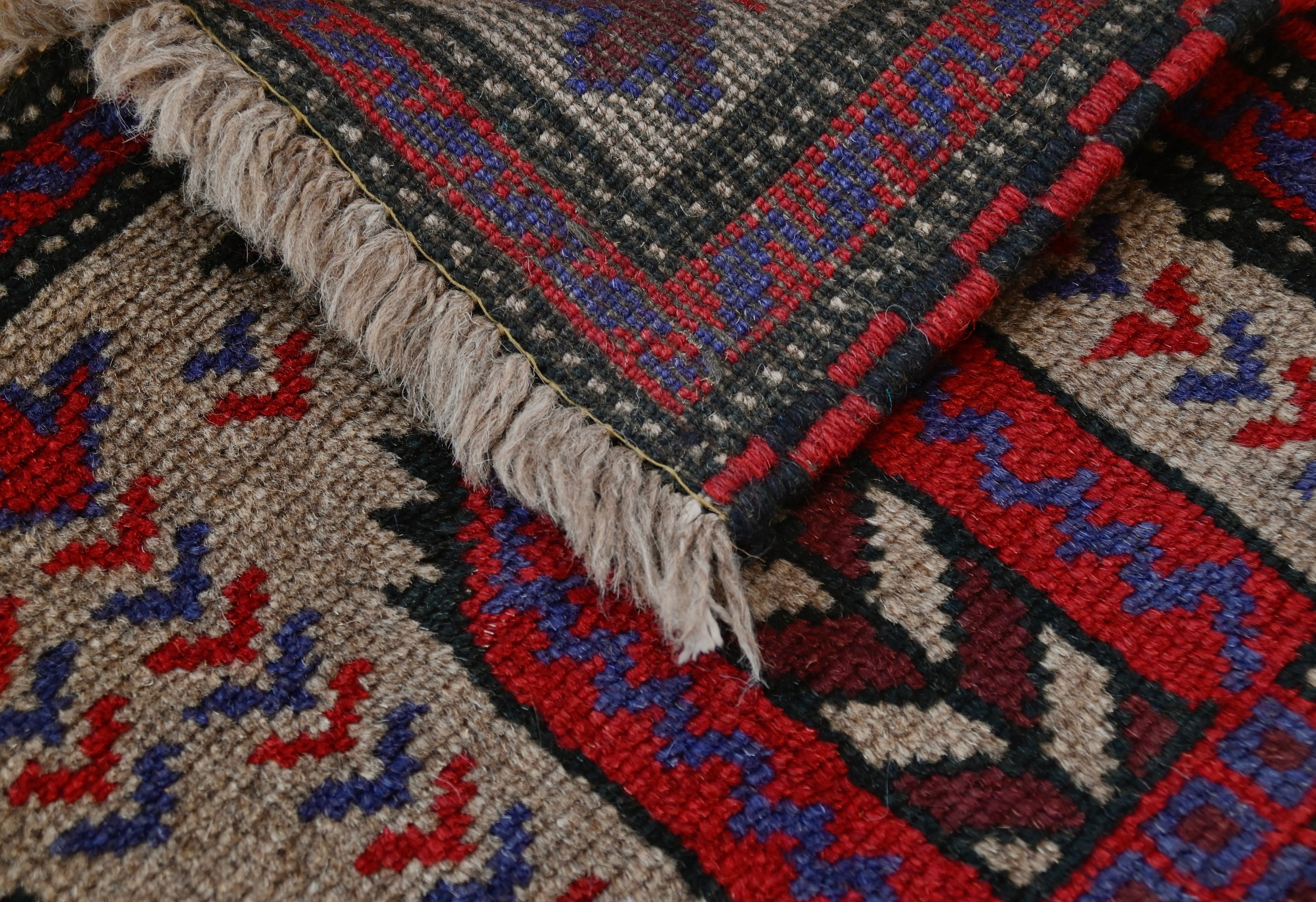 Baluch Mosque + Cypress Tree Prayer Rug | 2'10" x 4'4" | c. 1940s–1950s