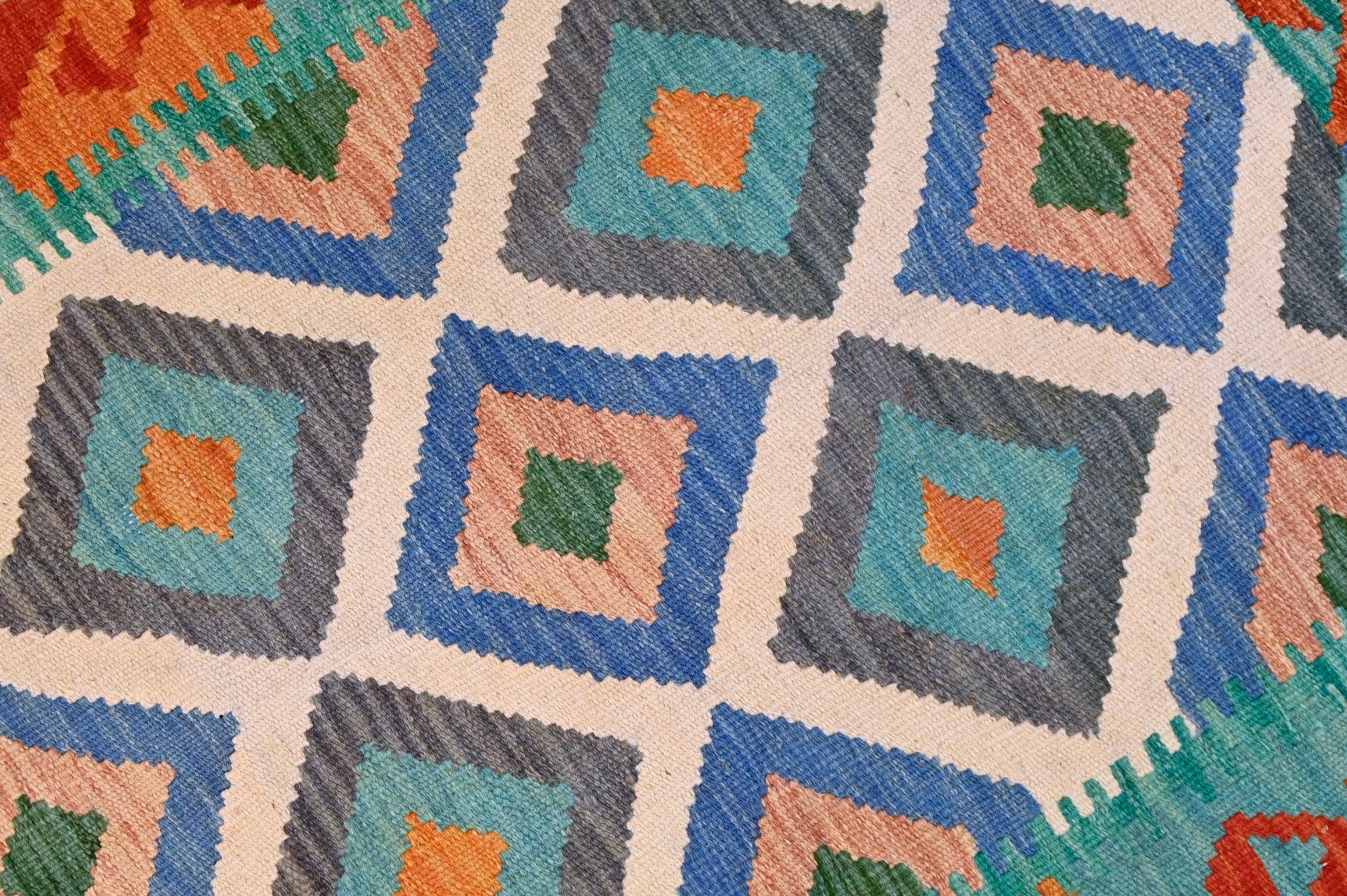 Vintage Flatweave Kilim | 3'10" x 2'9" | c. 1960s–1970s