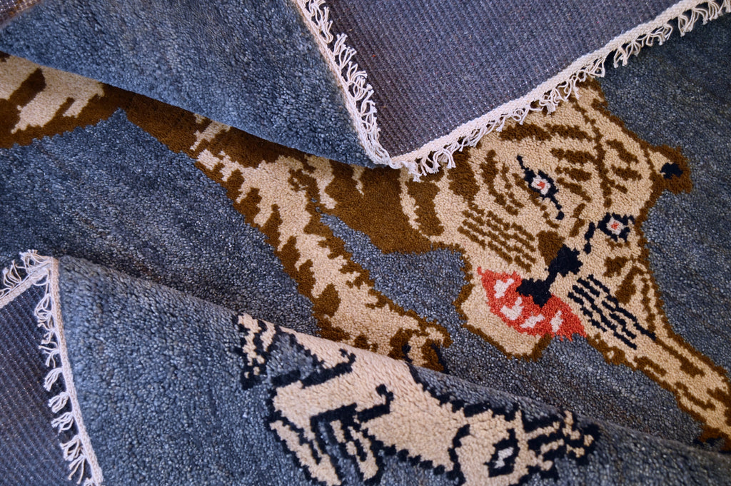 Zeki Müren Pictorial Rug | 3'11" x 4' | c. 1950s