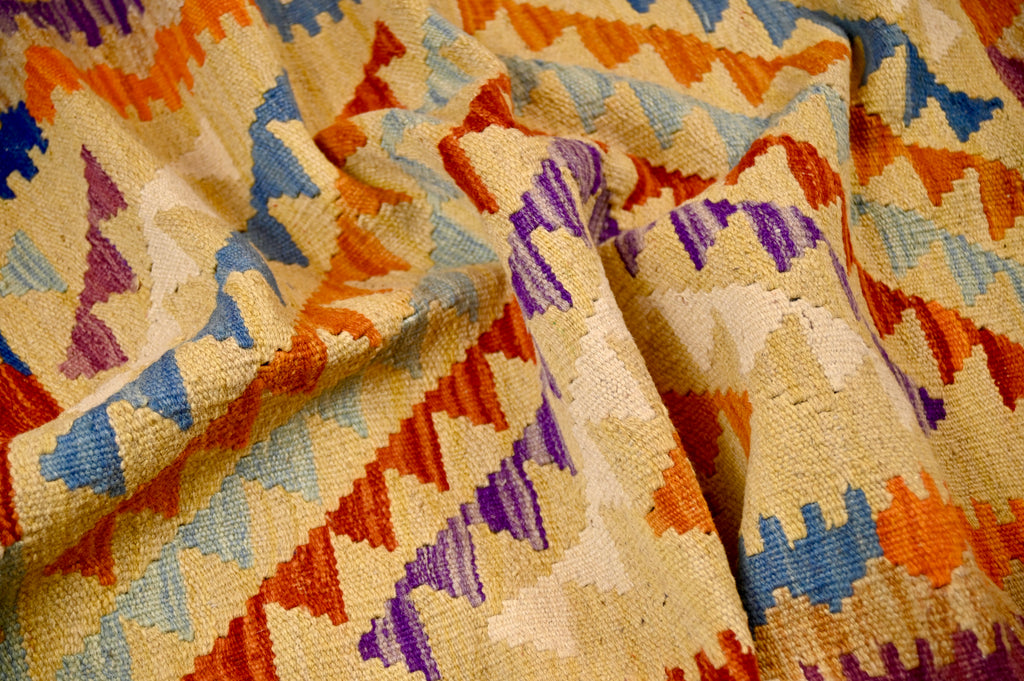 Maimana Kilim Rug | 3'11" × 2'8" | c. Mid-20th Century