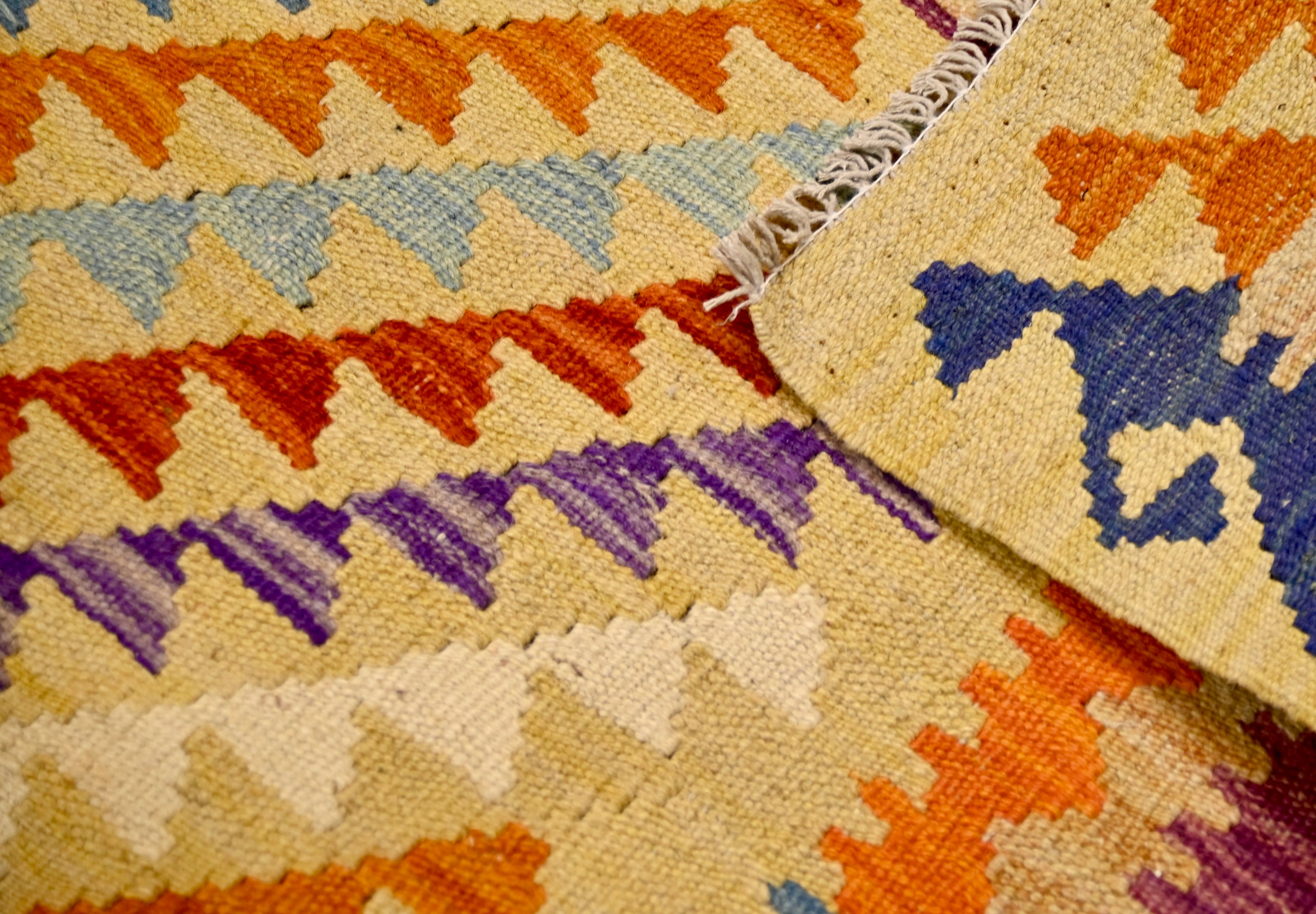 Maimana Kilim Rug | 3'11" × 2'8" | c. Mid-20th Century