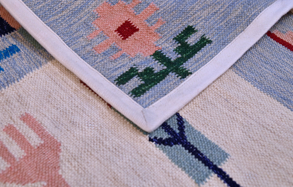 Swedish Kilim with Tree of Life & Peacocks | 3'6" x 5'2" | c. 1950s