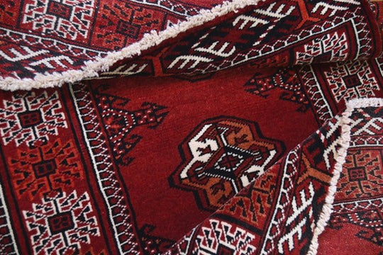 Turkmen Bokhara Rug | 2'2" x 2'10" | c. 1980s