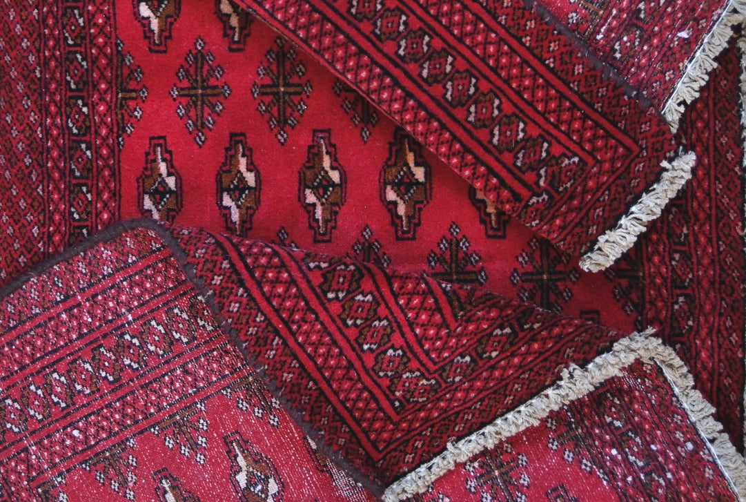 Bokhara – Turkaman Persian Rug | 1'11" × 3'11" | c. 1970s