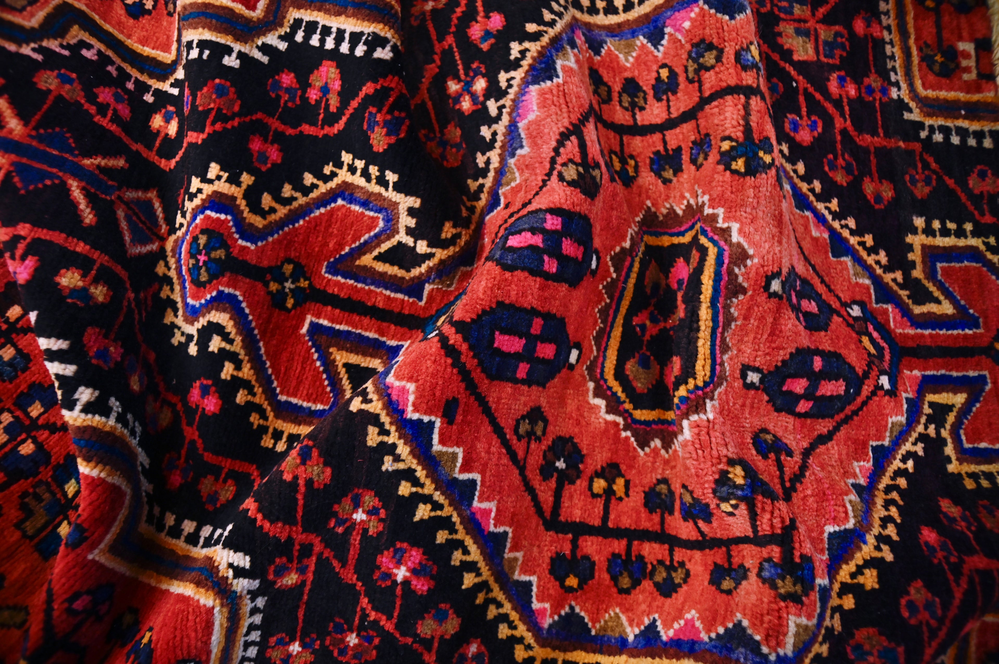 Qashqai Tribal Rug | 3'3" x 4'6" | c. 1950s