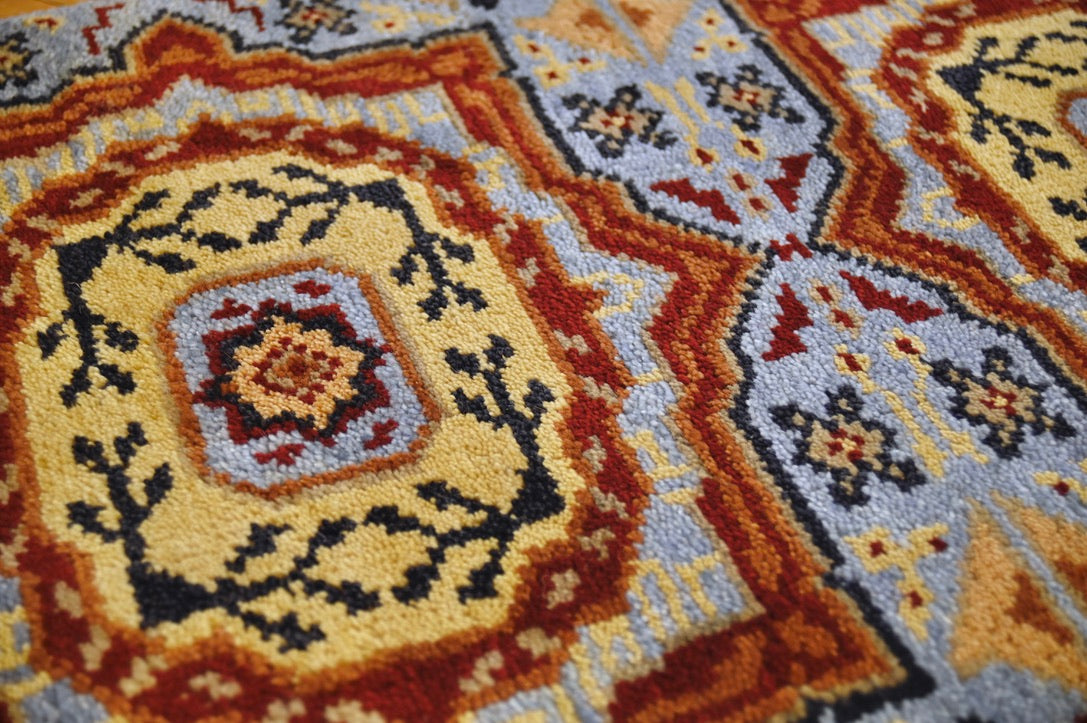 Double Medallion Anatolian Tribal Rug | 2'0" × 3'0" | c. 1970–80