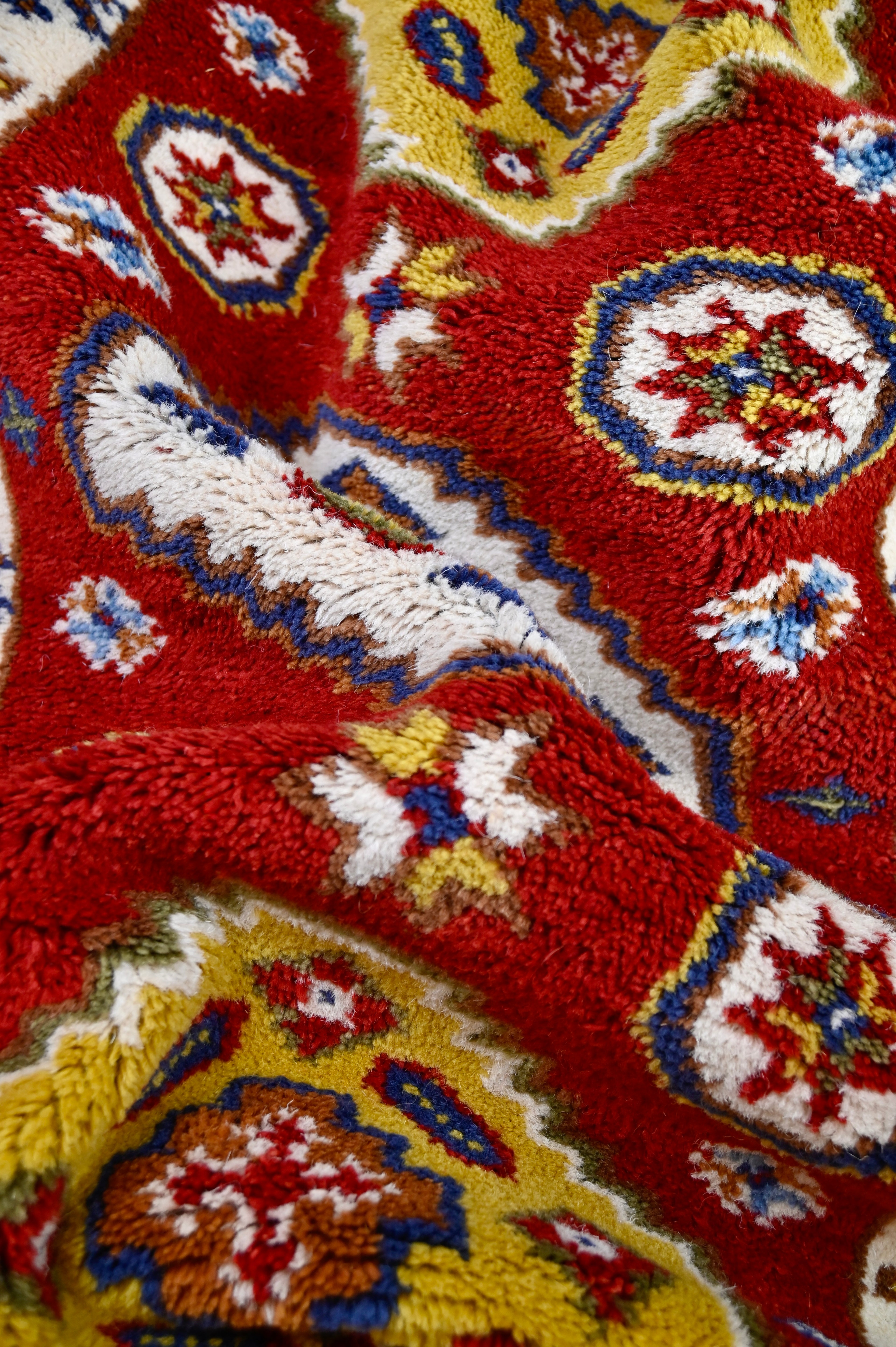 Kazak-Style Geometric Rug | 2' x 4' | c. 1970s