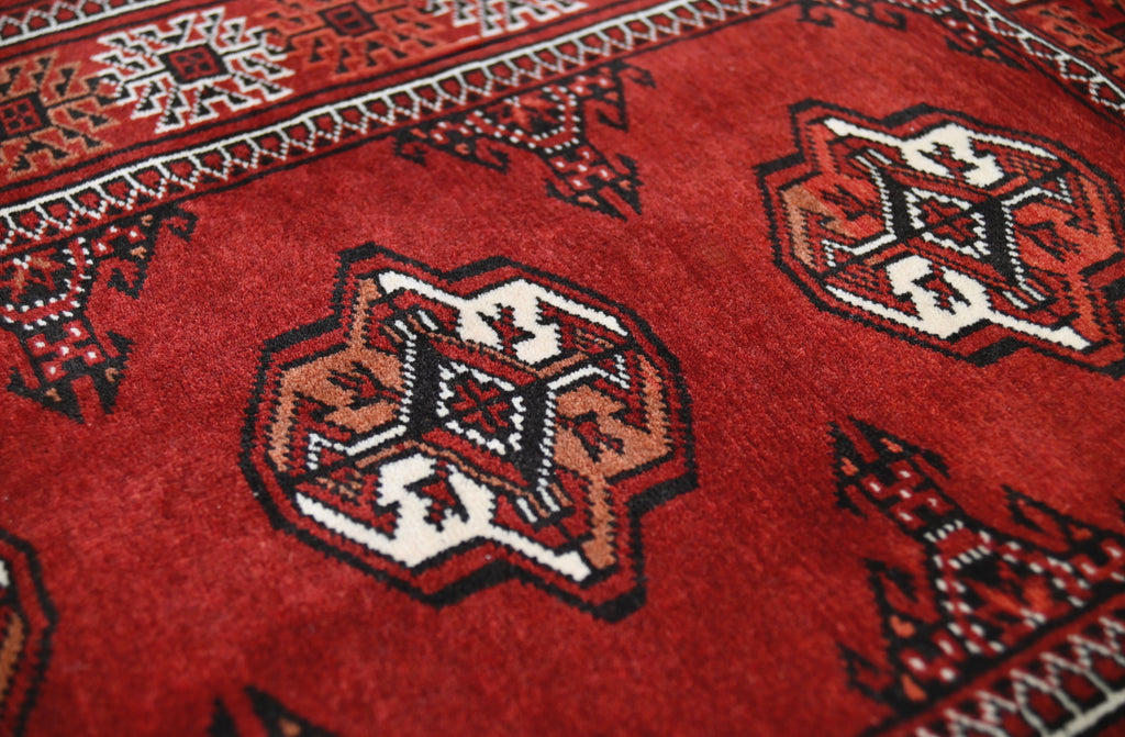 Turkmen Bokhara Rug | 2'2" x 2'10" | c. 1980s