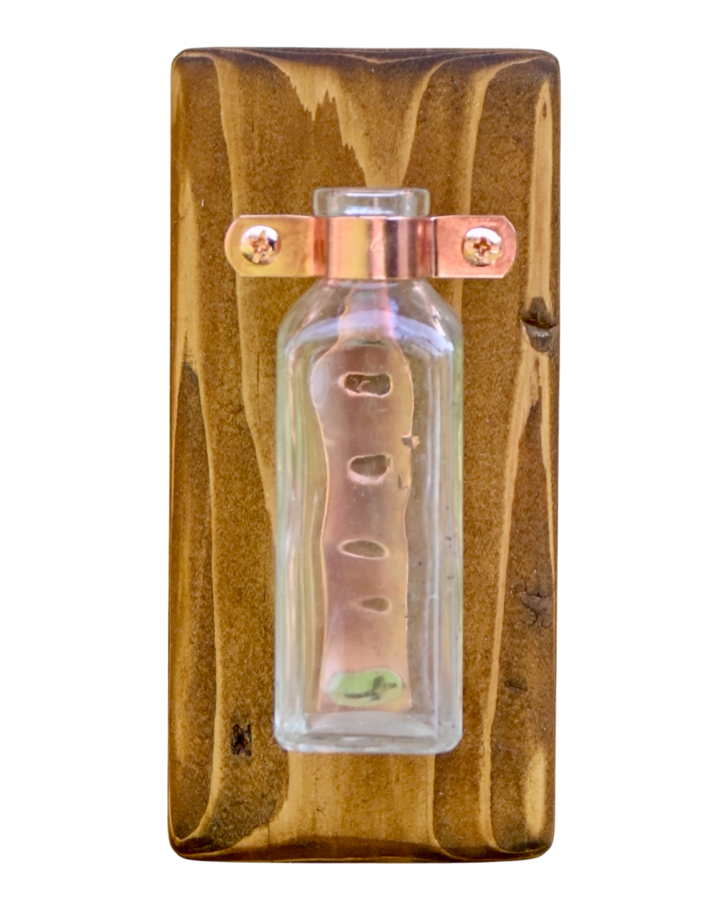 Mini Antique Bottle Wall Vase | 7.25" x 3.5" | c. Early 1900s